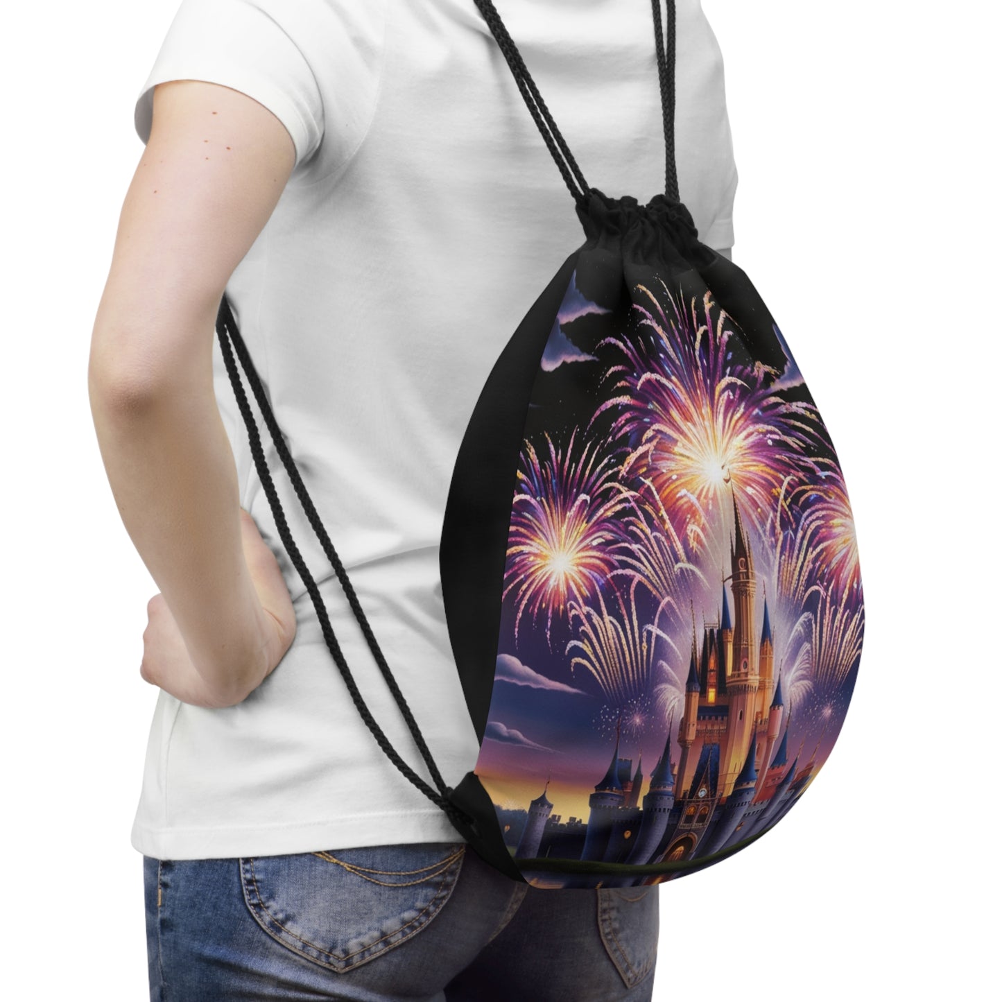 Castle Drawstring Bag