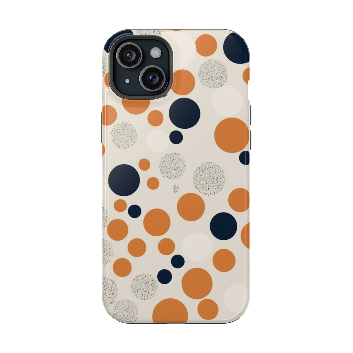Orange Polka Dot Magnetic Phone Case