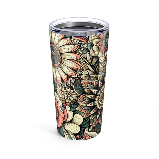 Boho Floral Tumbler 20oz