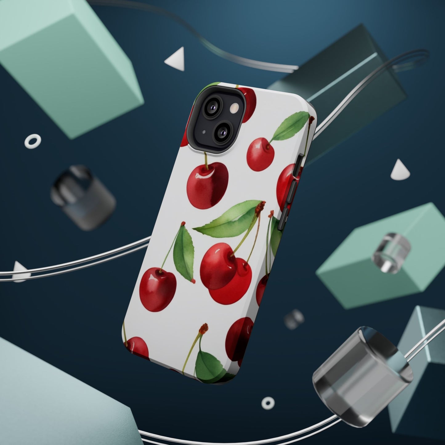 Cherry Print Magnetic Tough Case