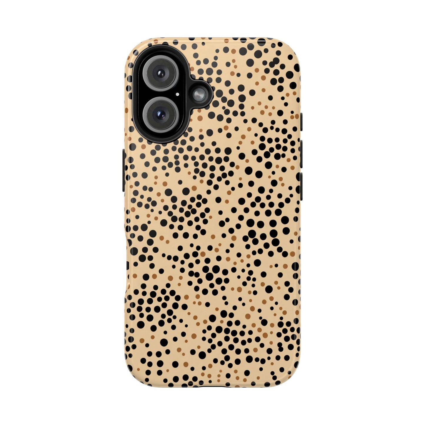 Tan and Black Dot Tough Phone Case