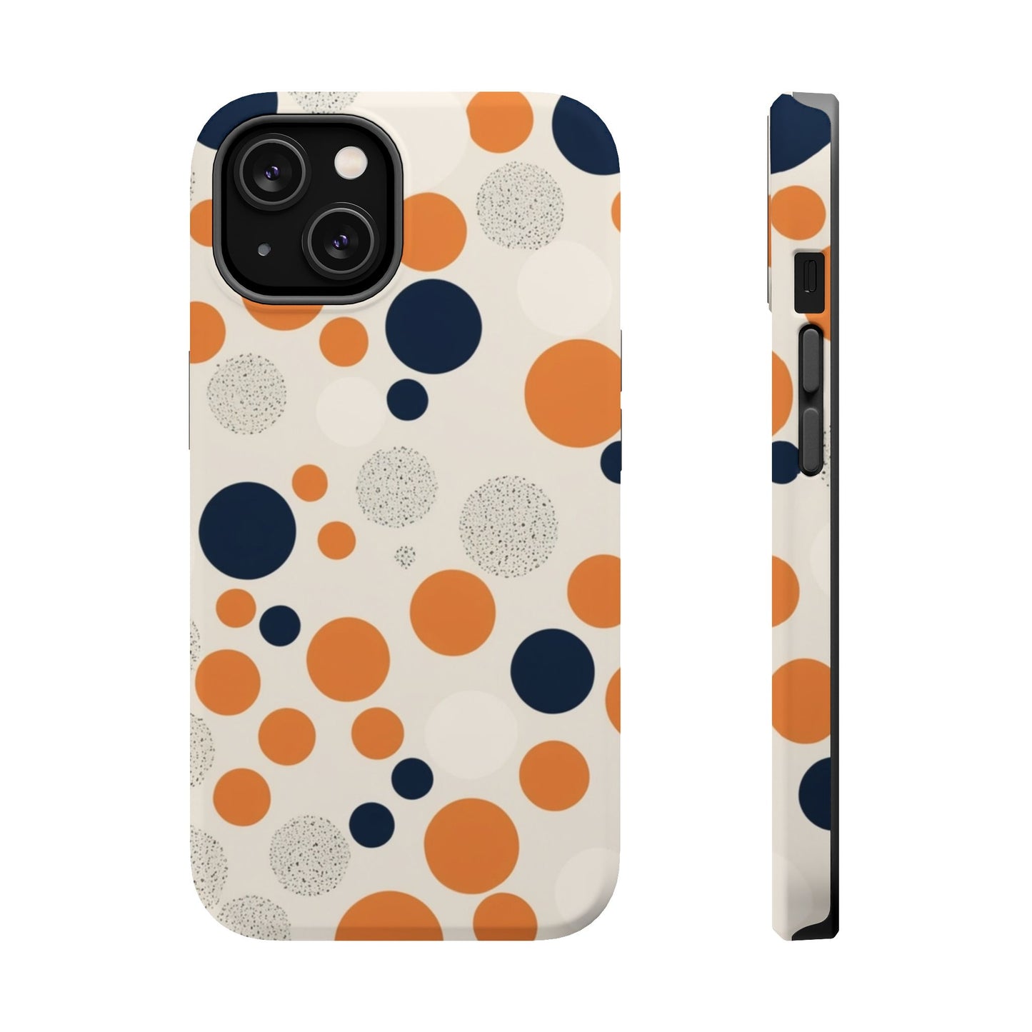 Orange Polka Dot Magnetic Phone Case