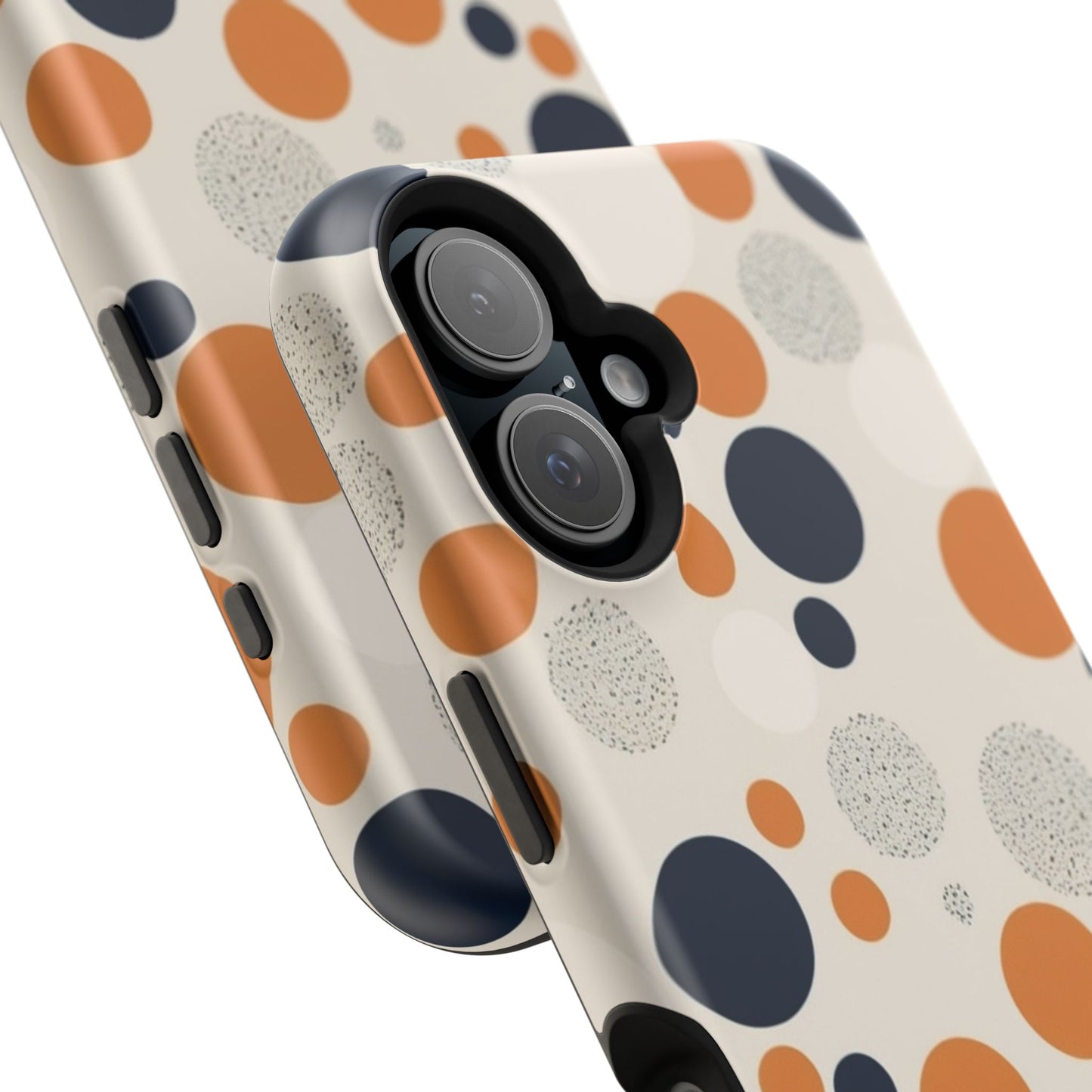 Orange Polka Dot Magnetic Phone Case