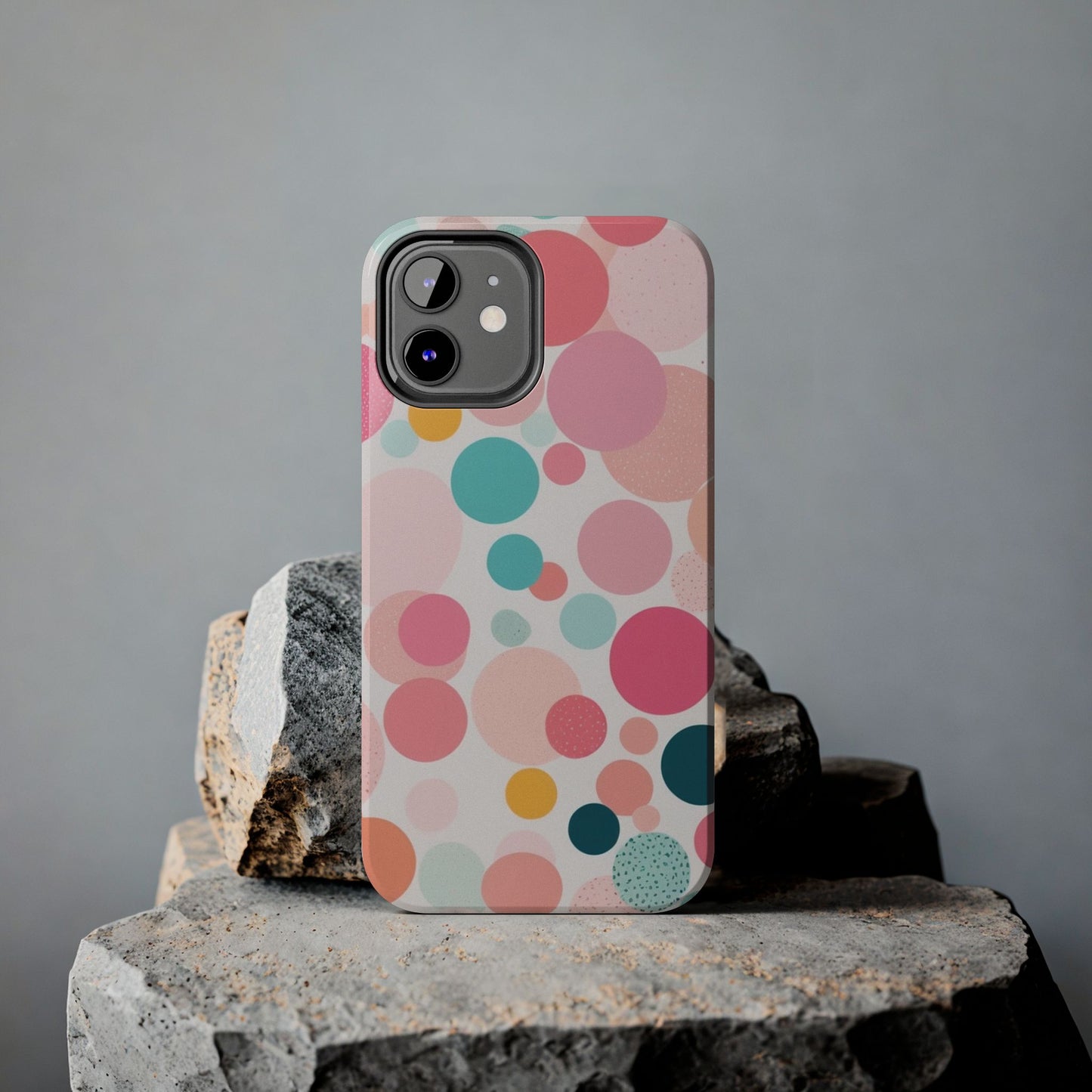 Pink Polka Dot Phone Case for iPhone 16 15 14 13 12 11 X 8 7 Samsung Galaxy S24 S23 S22 S21