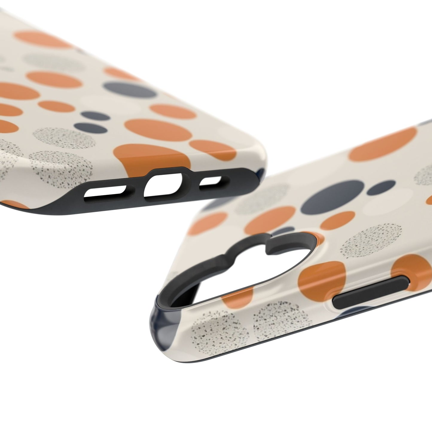 Orange Polka Dot Magnetic Phone Case