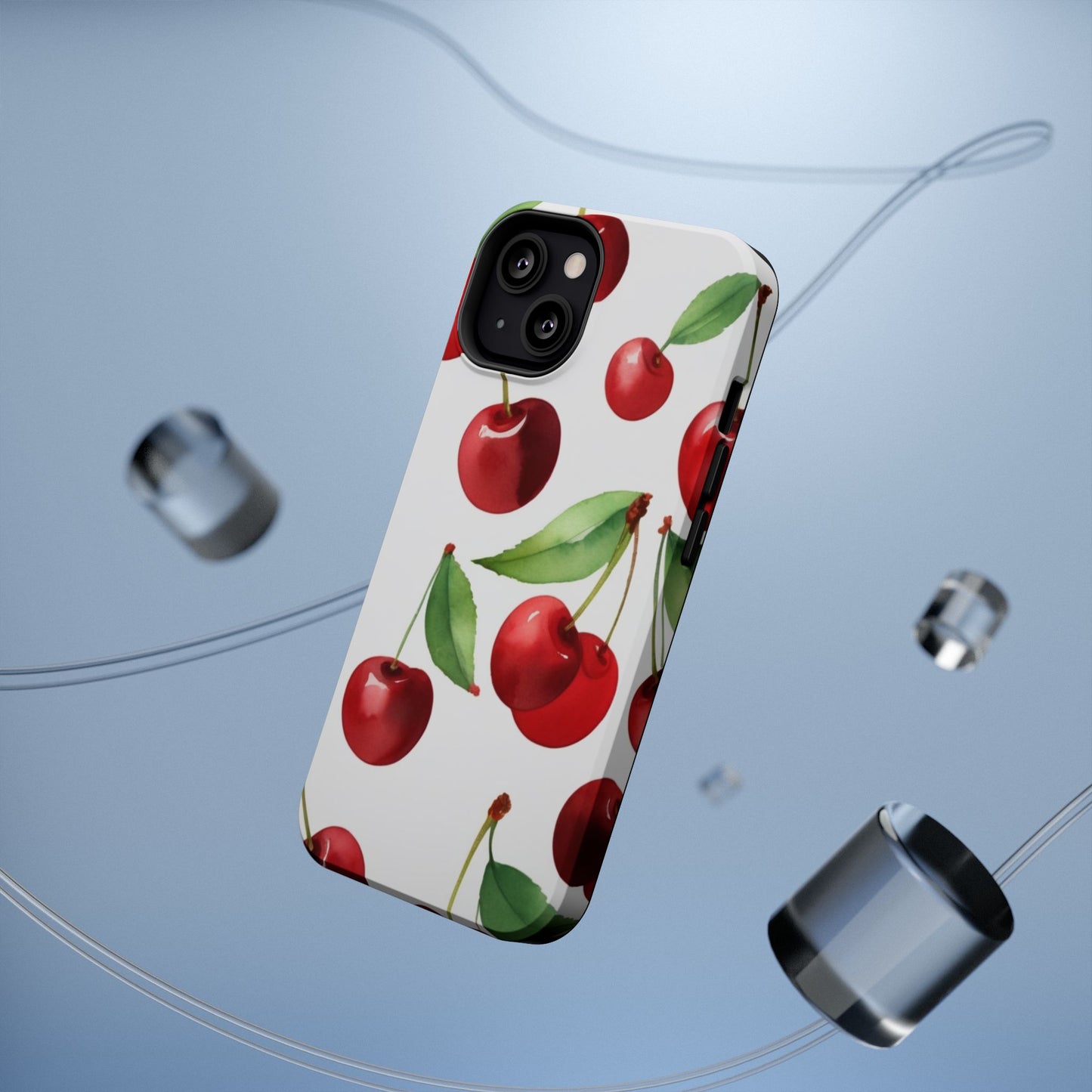 Cherry Print Magnetic Tough Case