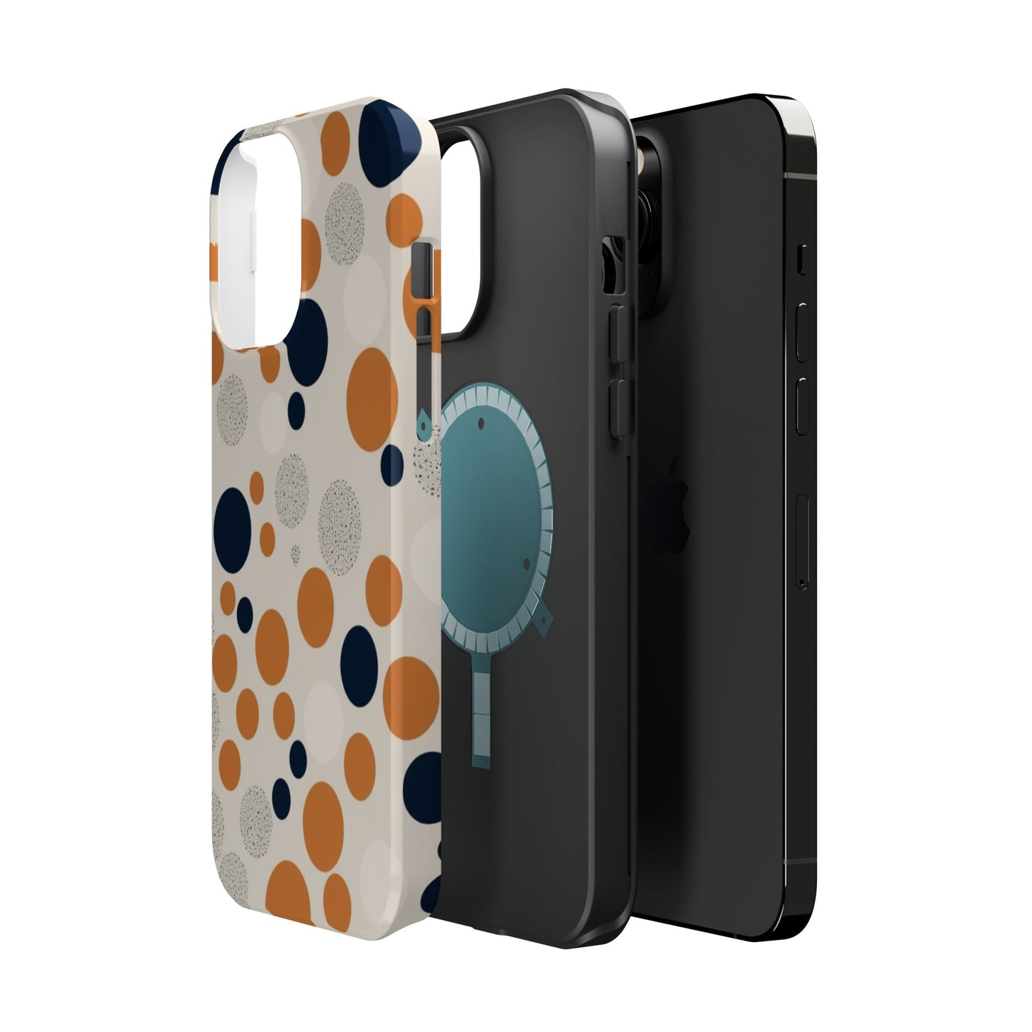 Orange Polka Dot Magnetic Phone Case