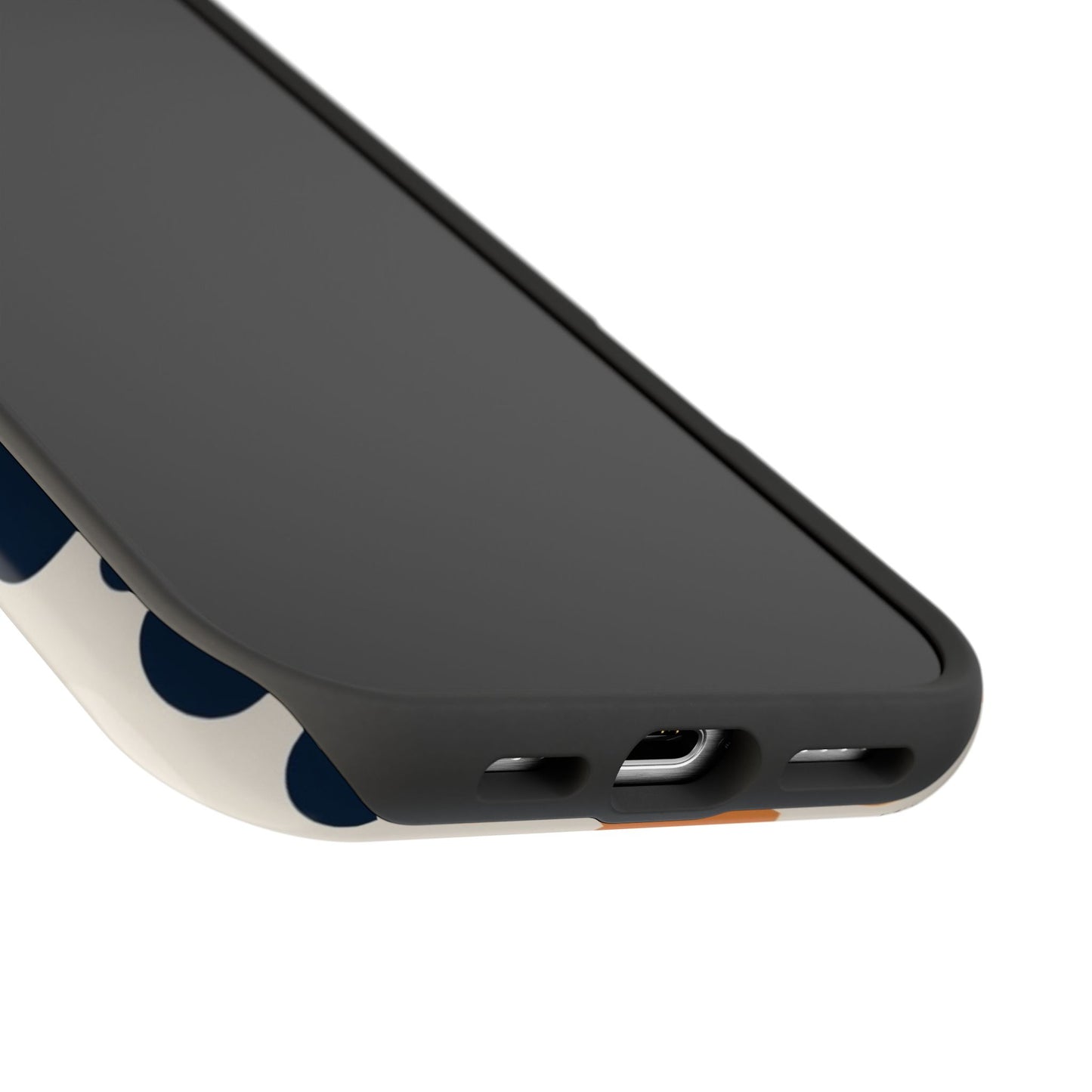 Orange Polka Dot Magnetic Phone Case