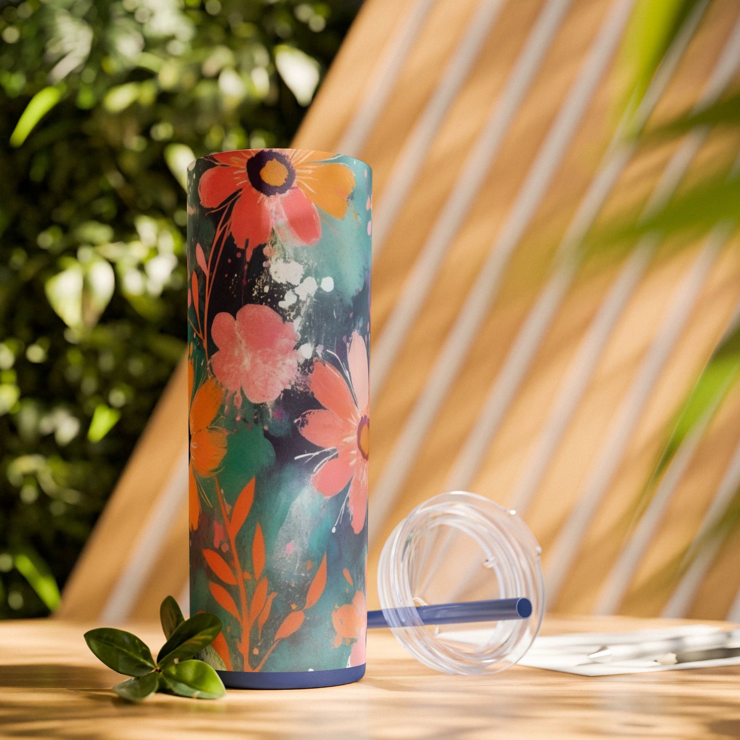 20oz Vibrant Floral Skinny Tumbler