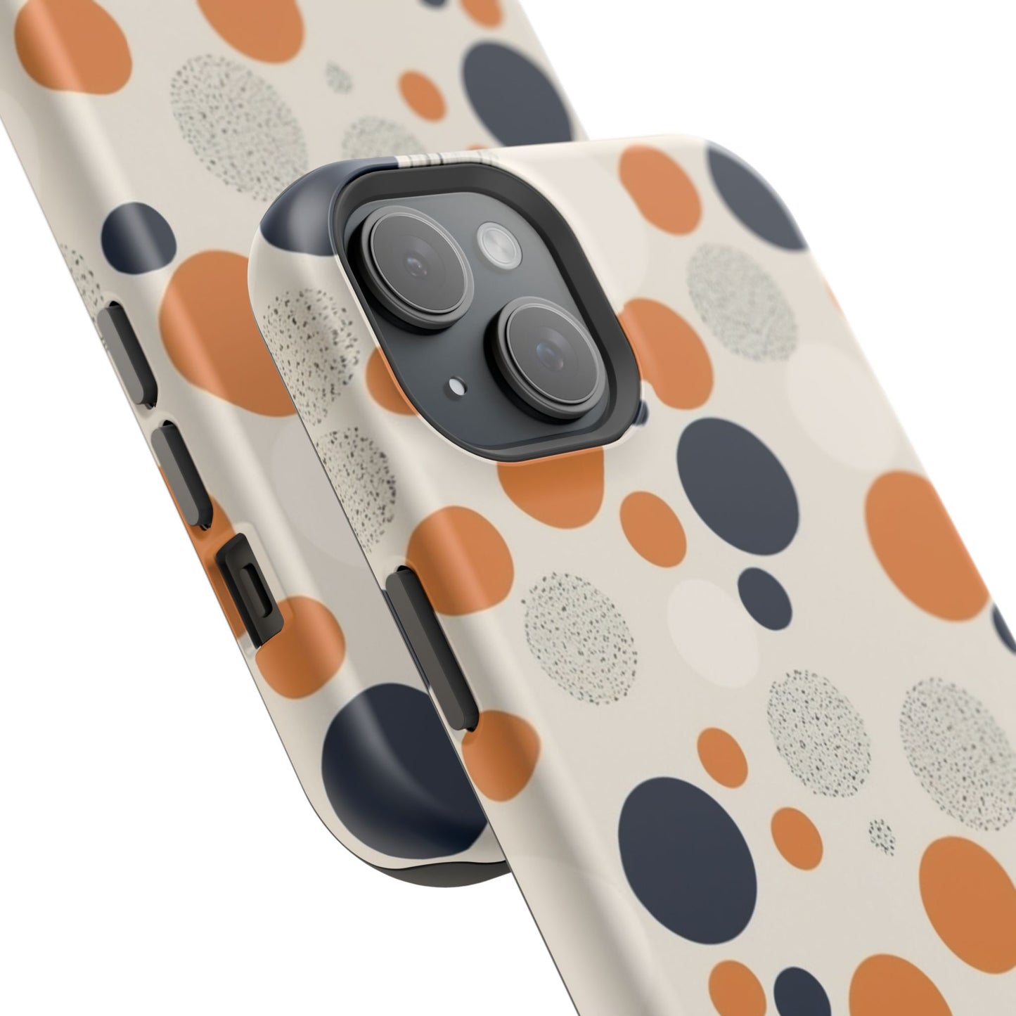 Orange Polka Dot Magnetic Phone Case