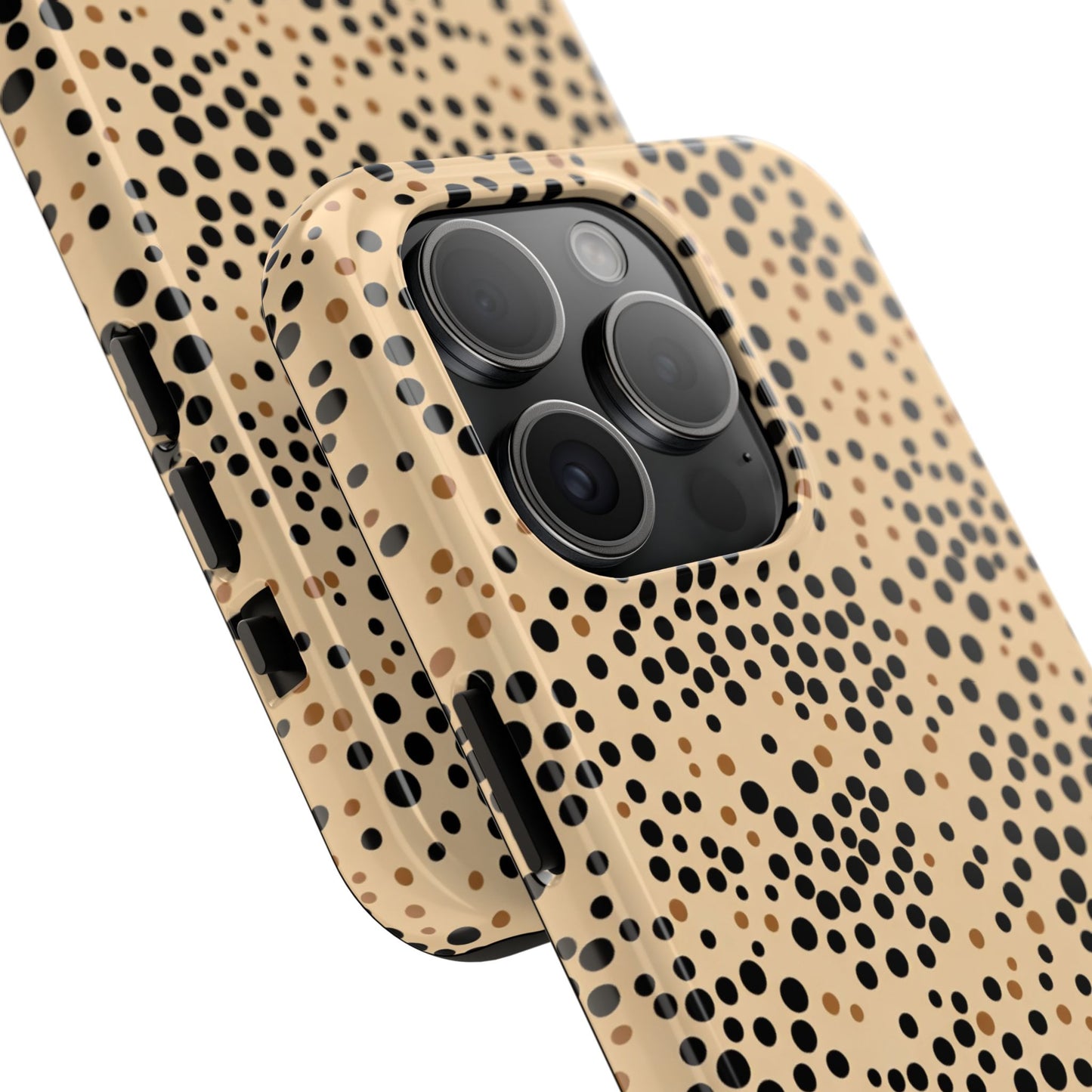 Tan and Black Dot Tough Phone Case