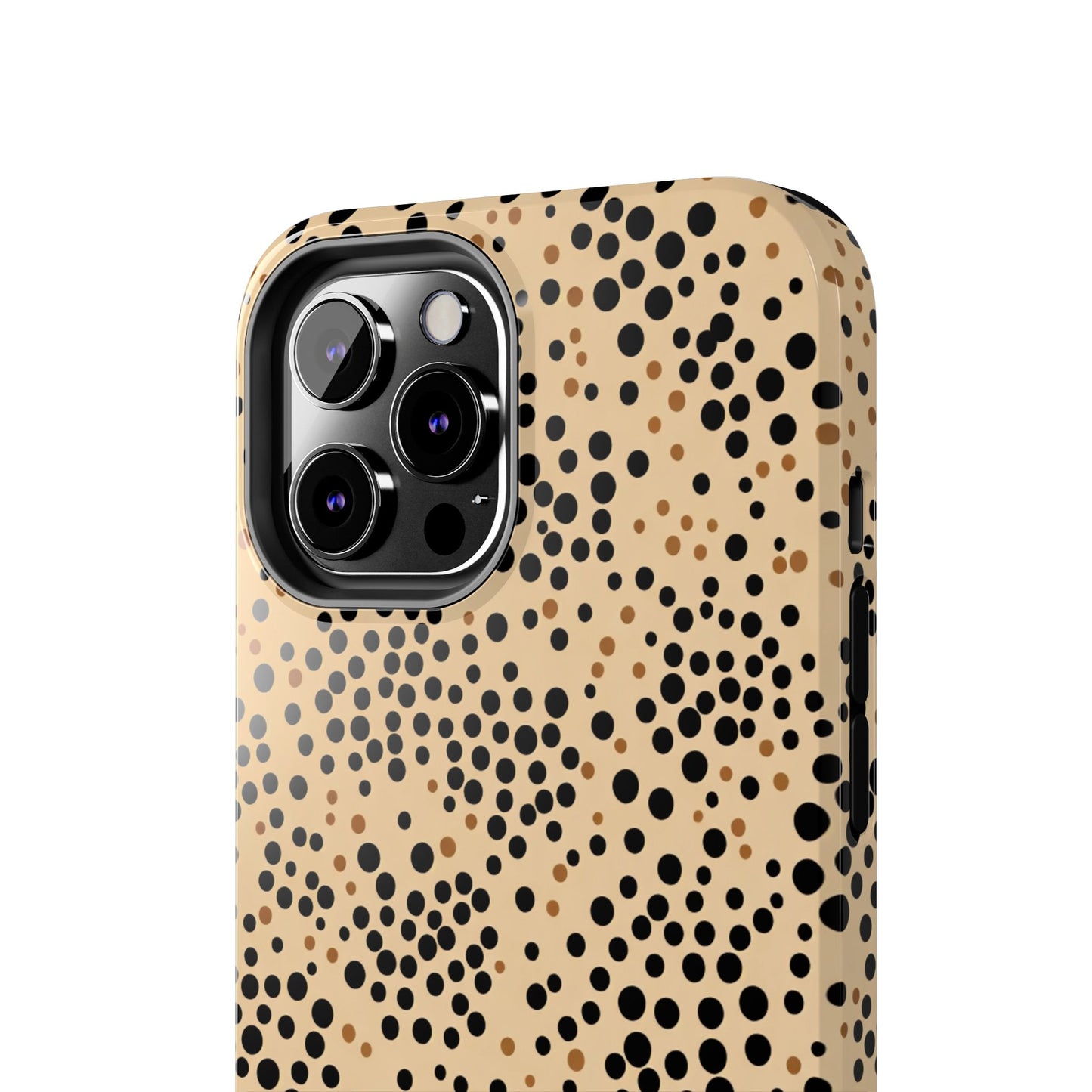 Tan and Black Dot Tough Phone Case