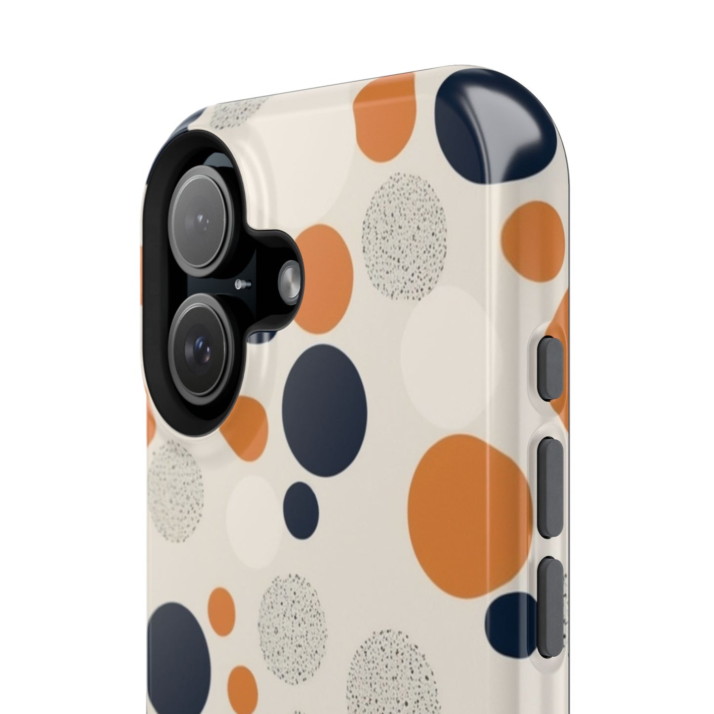 Orange Polka Dot Magnetic Phone Case
