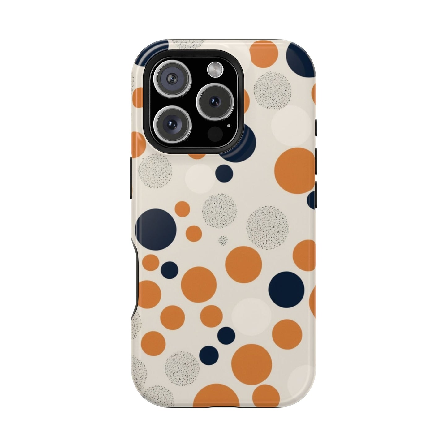 Orange Polka Dot Magnetic Phone Case