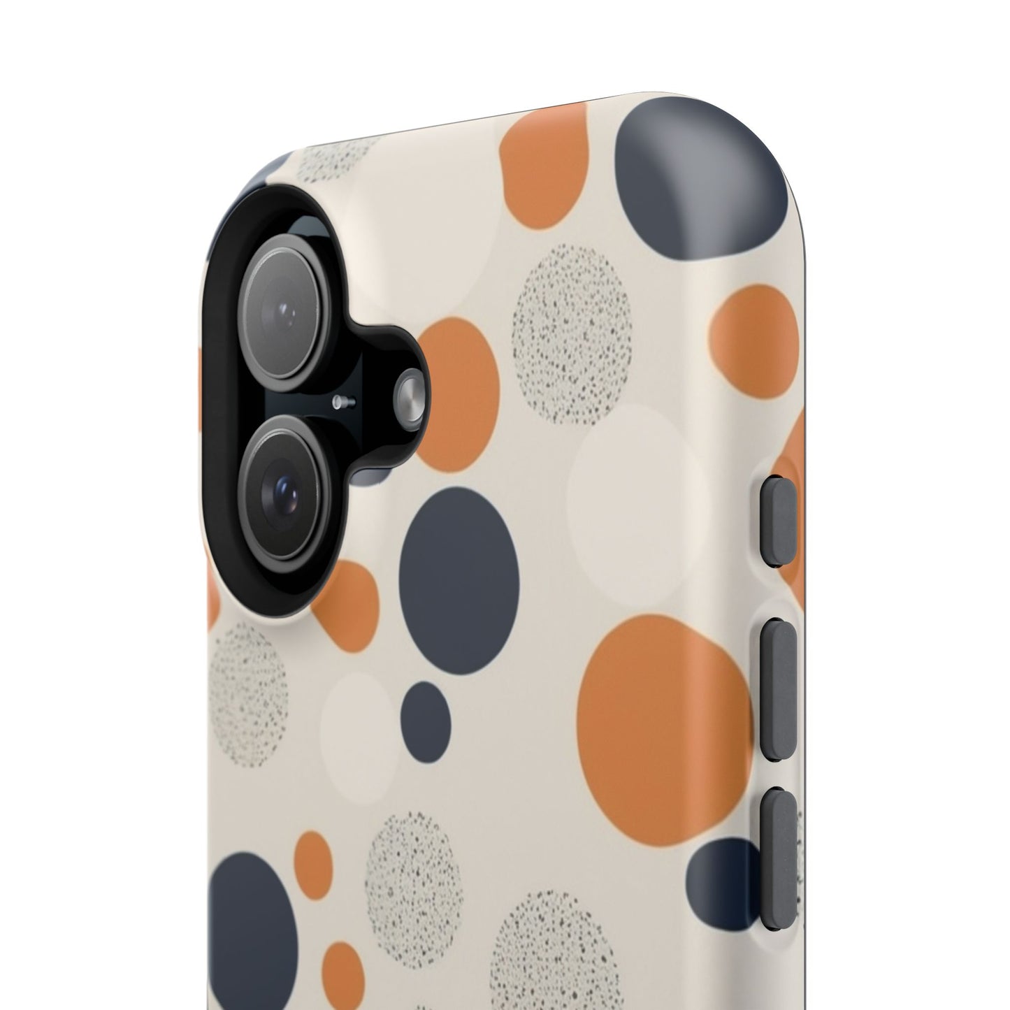 Orange Polka Dot Magnetic Phone Case