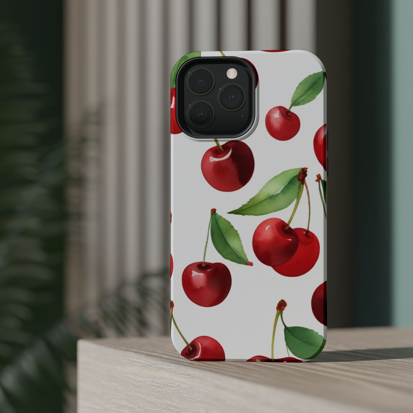 Cherry Print Magnetic Tough Case