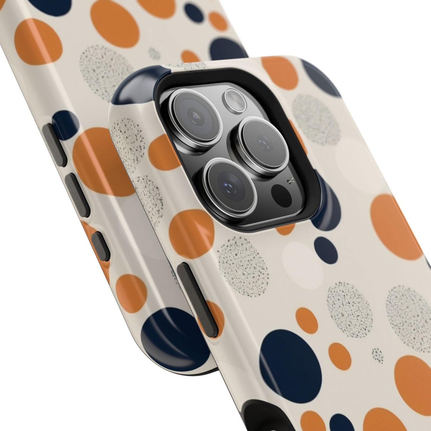 Orange Polka Dot Magnetic Phone Case