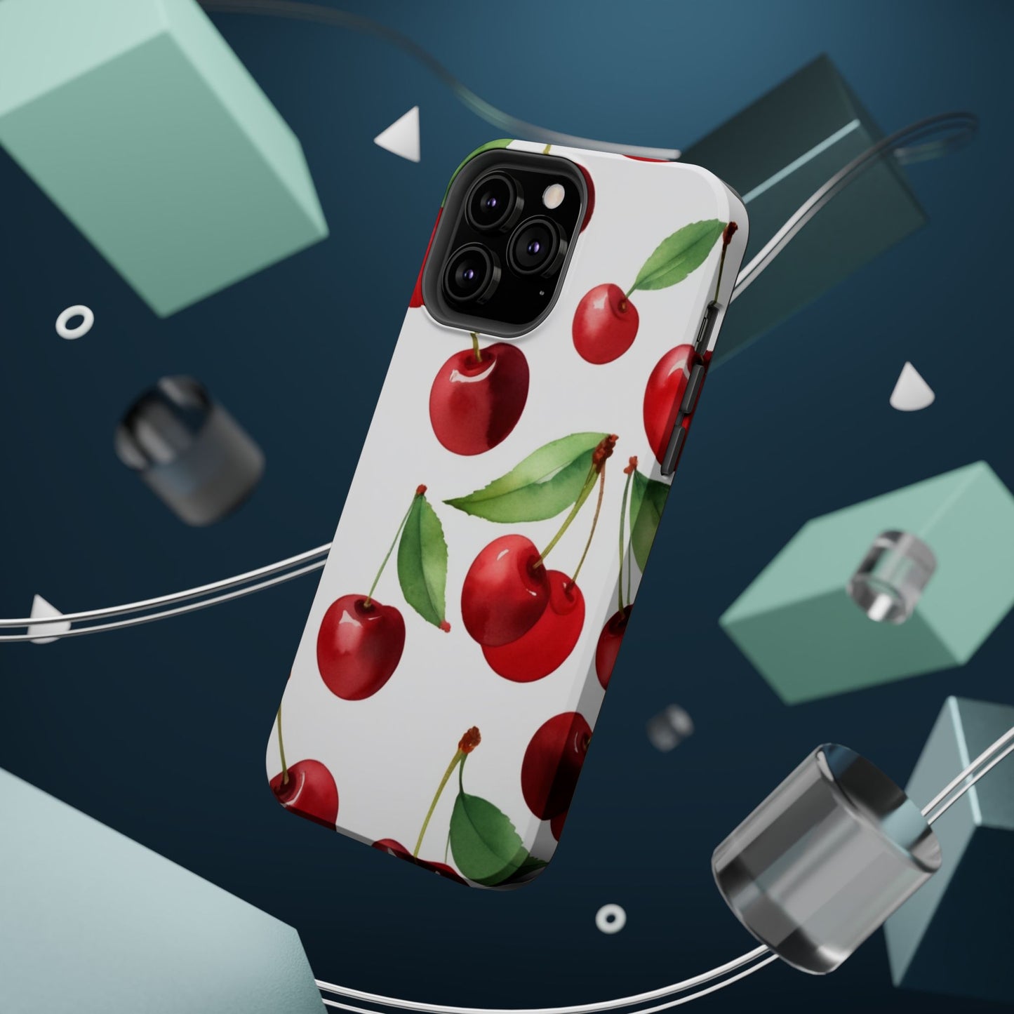 Cherry Print Magnetic Tough Case