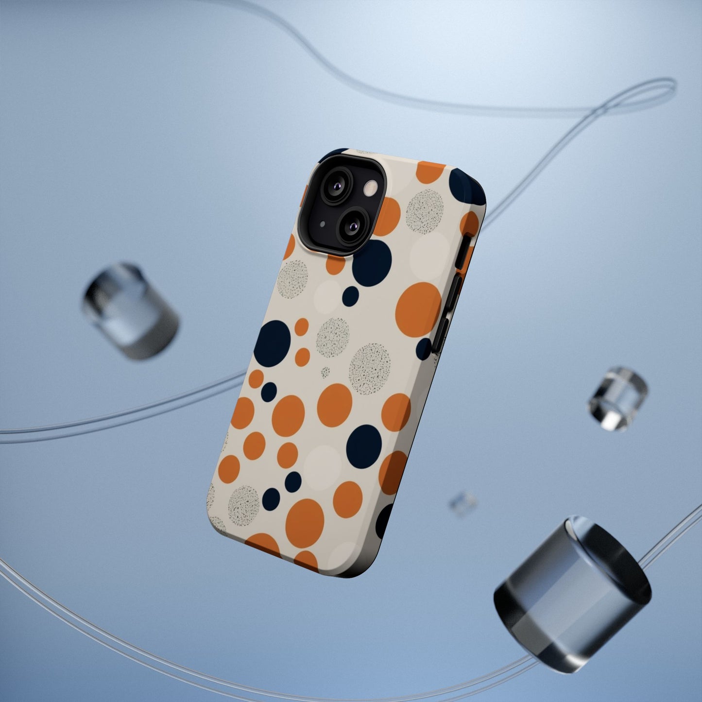 Orange Polka Dot Magnetic Phone Case