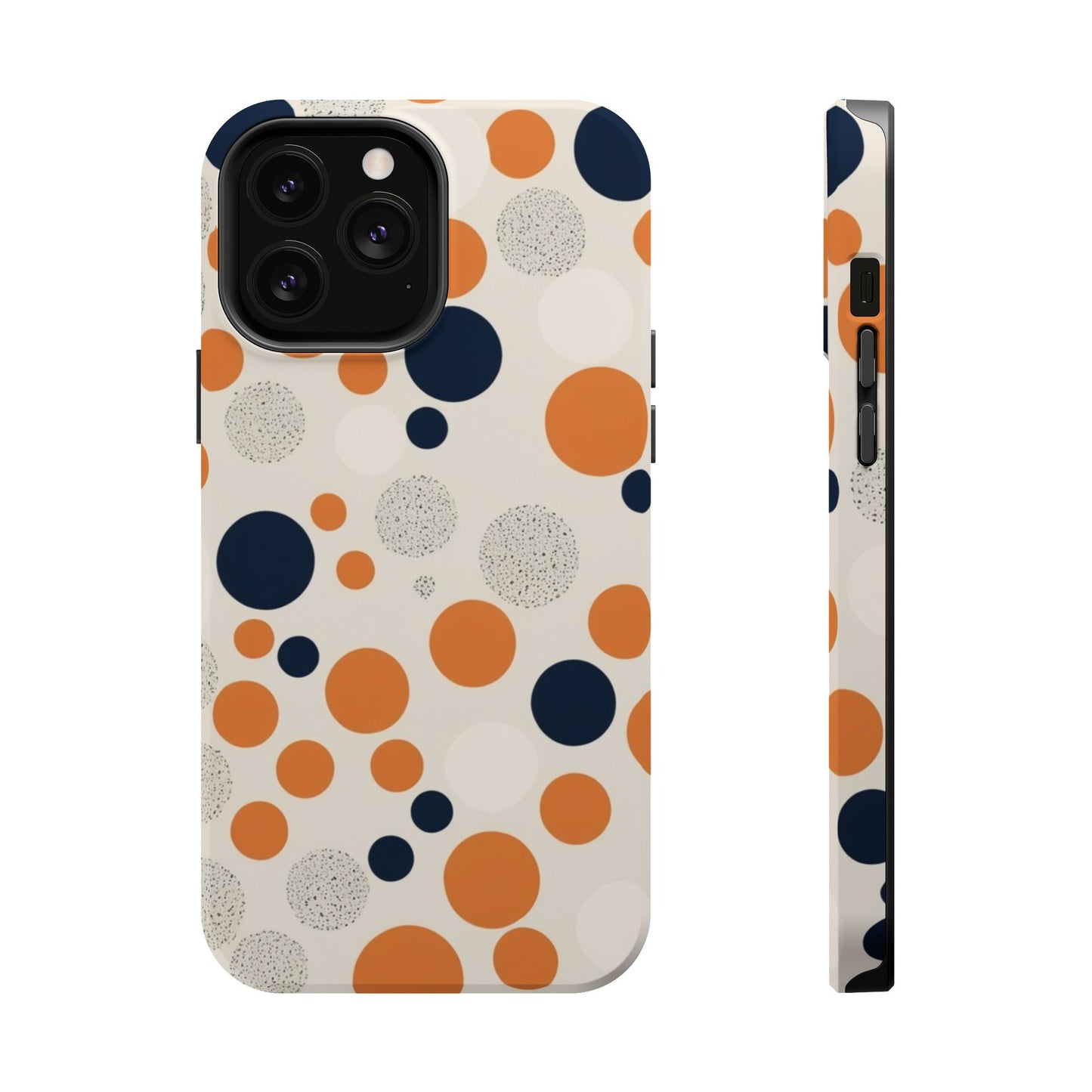 Orange Polka Dot Magnetic Phone Case