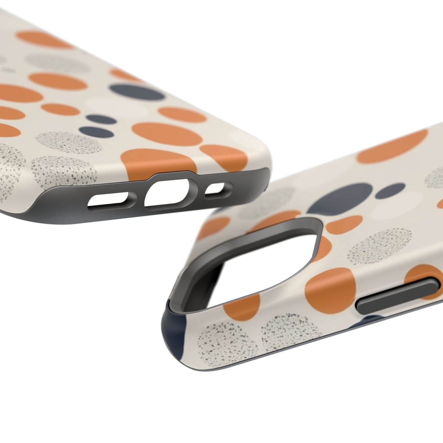 Orange Polka Dot Magnetic Phone Case