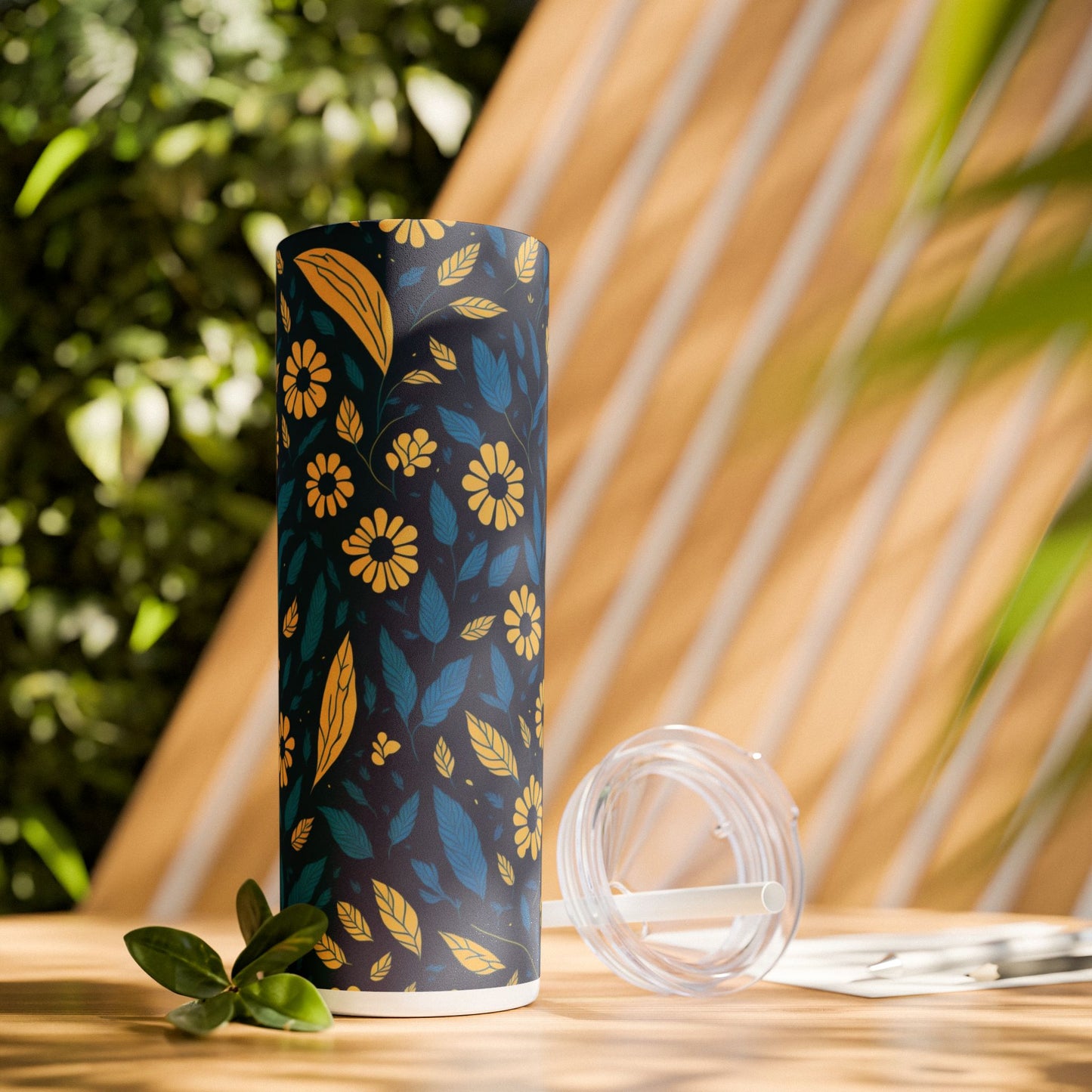 Summer Floral Skinny Tumbler