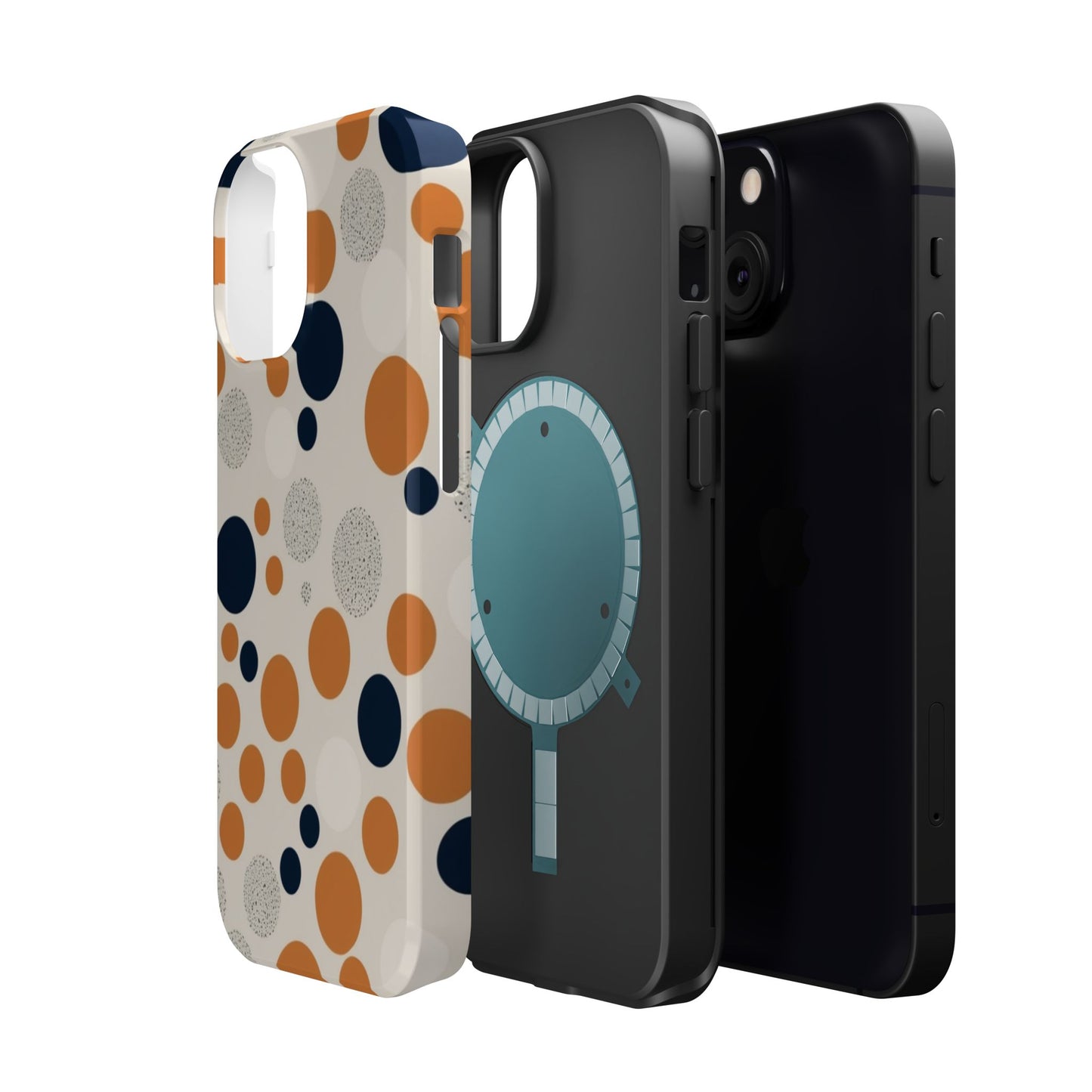 Orange Polka Dot Magnetic Phone Case