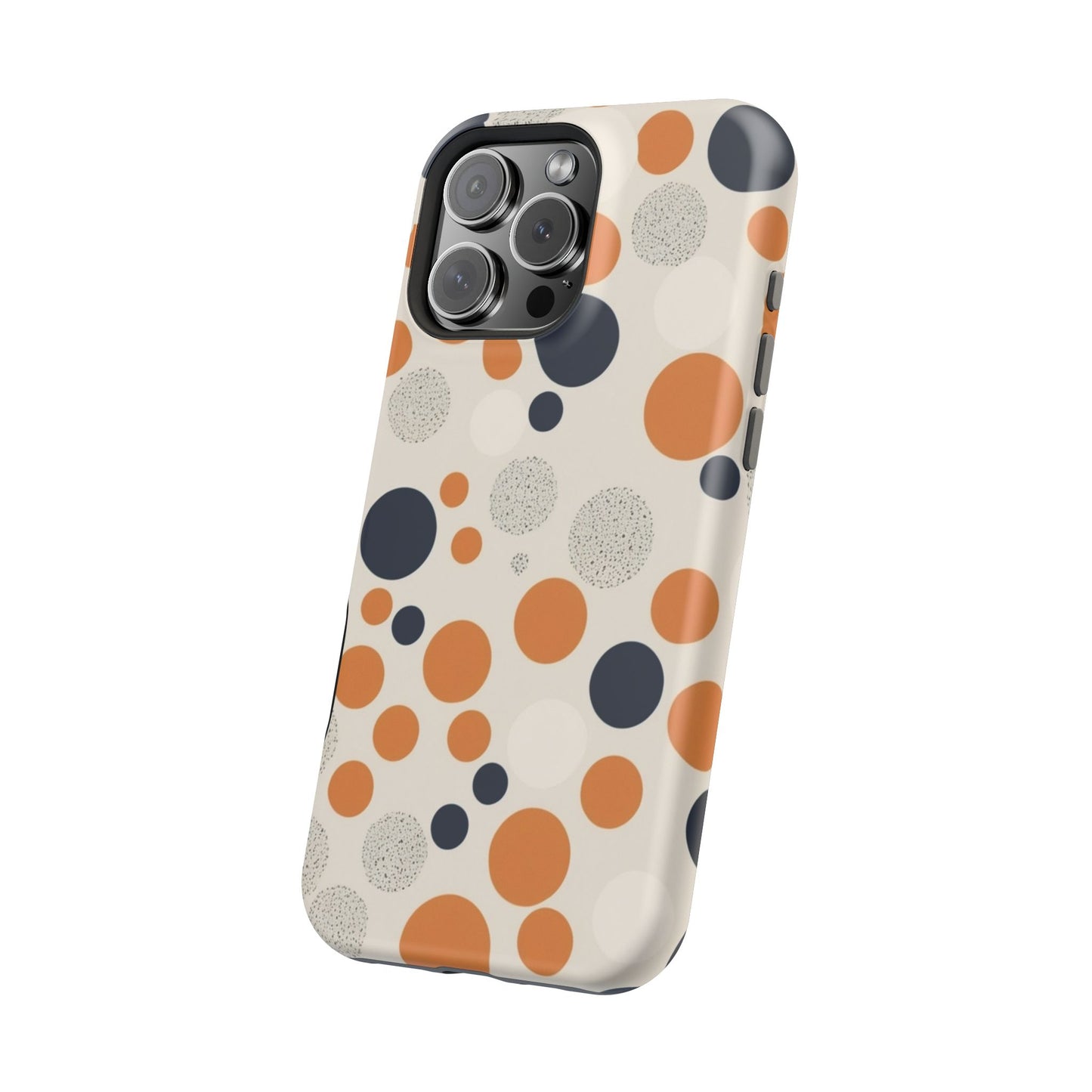 Orange Polka Dot Magnetic Phone Case