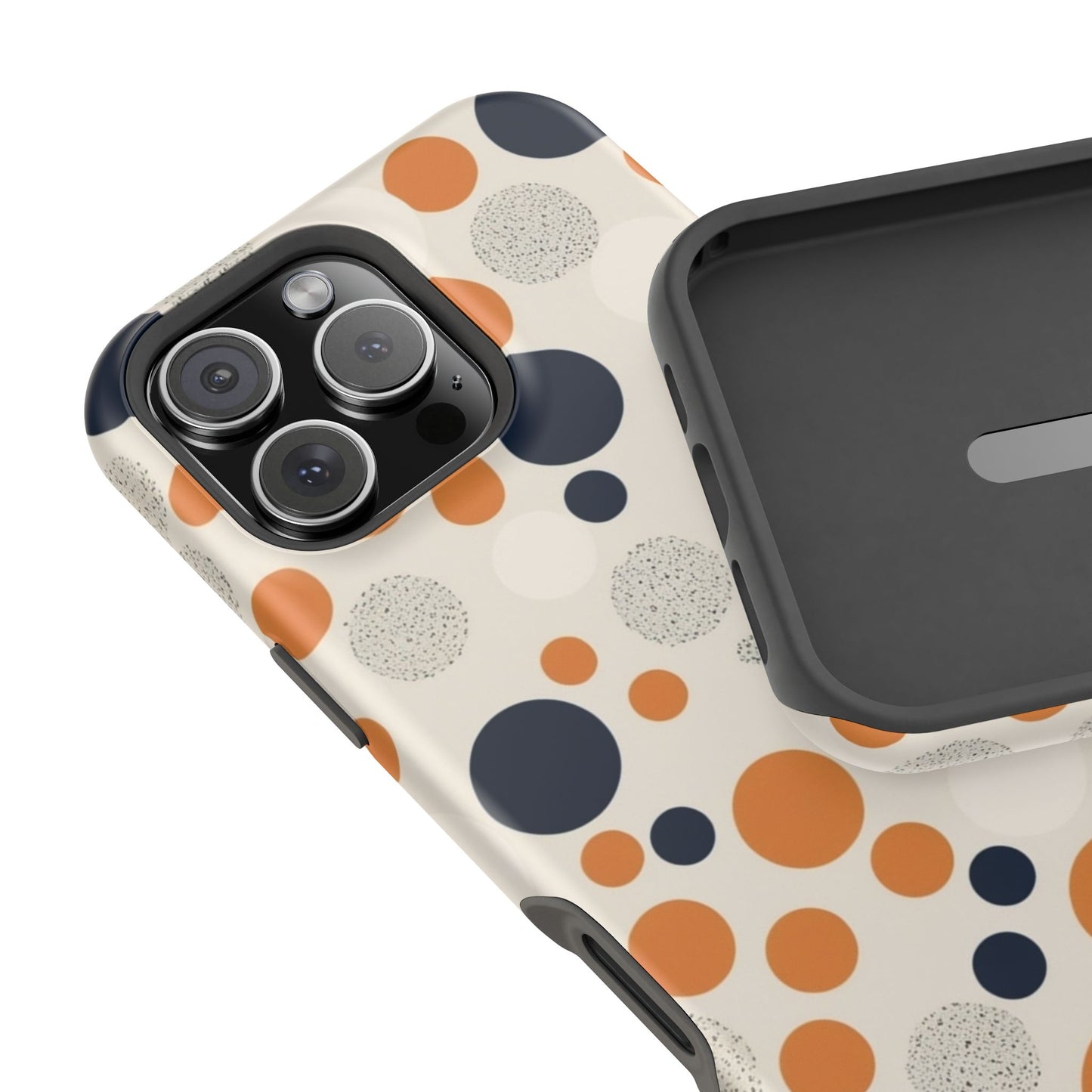 Orange Polka Dot Magnetic Phone Case