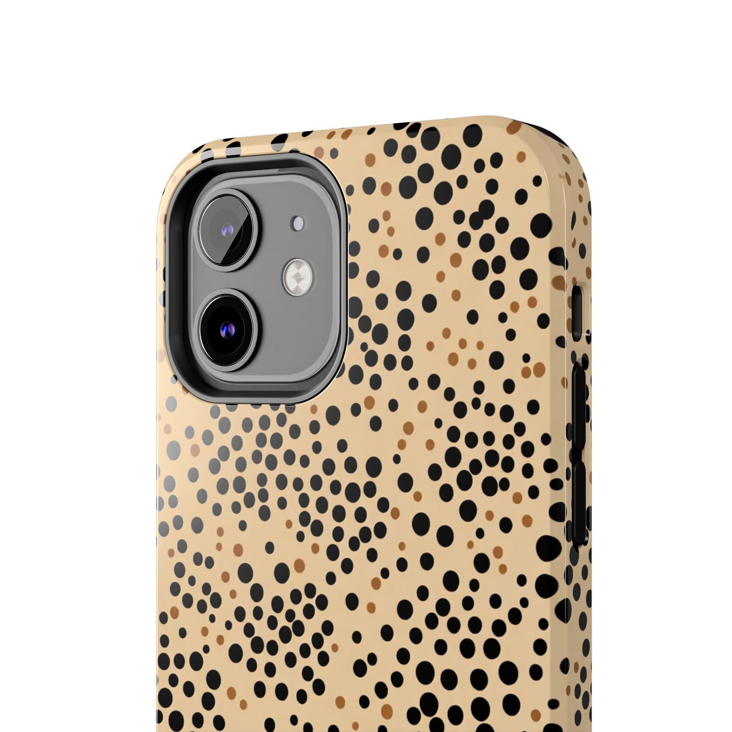 Tan and Black Dot Tough Phone Case