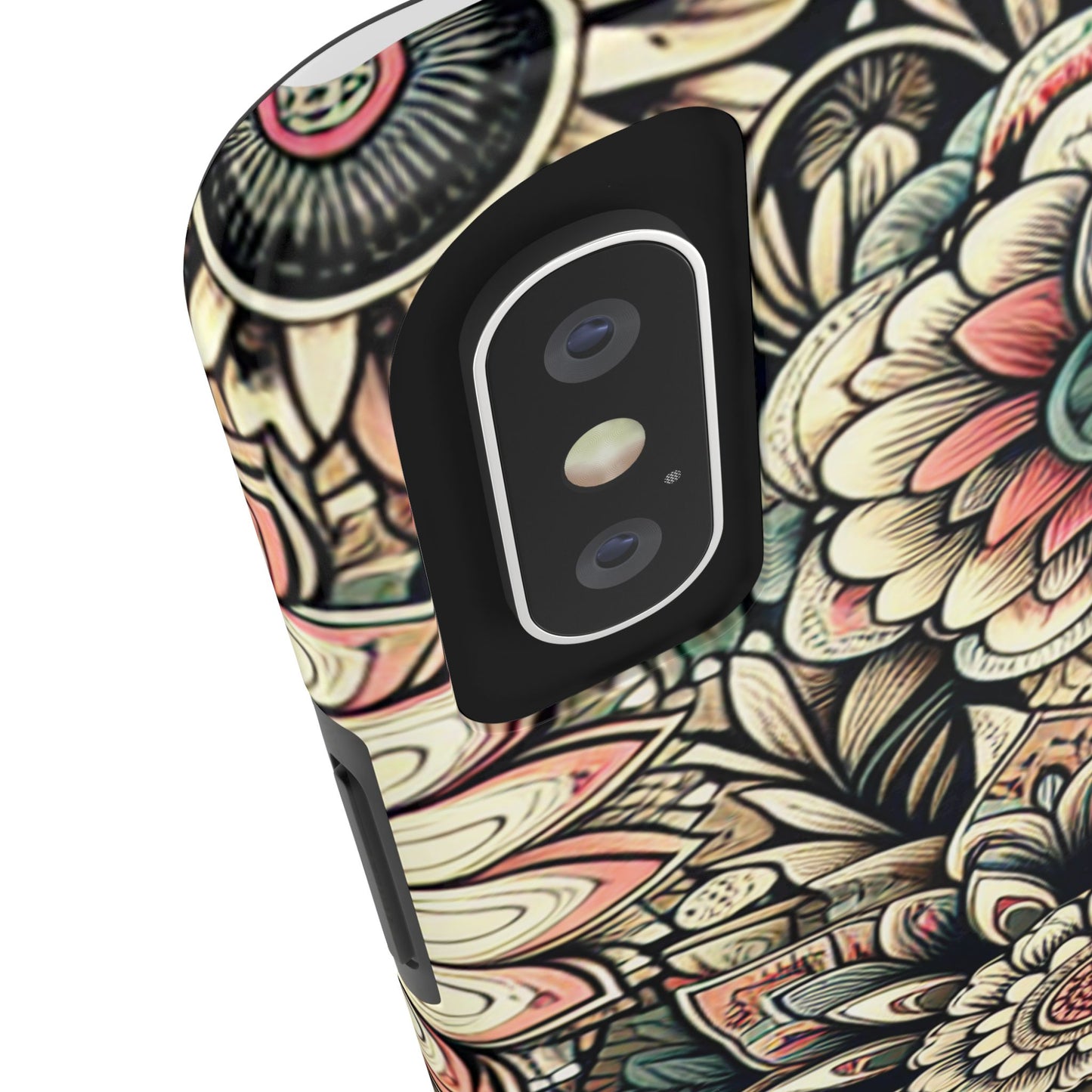 Boho Floral Tough Case for iPhone 16 15 14 13 12 11 X 8 7 Samsung Galaxy S24 S23 S22 S21