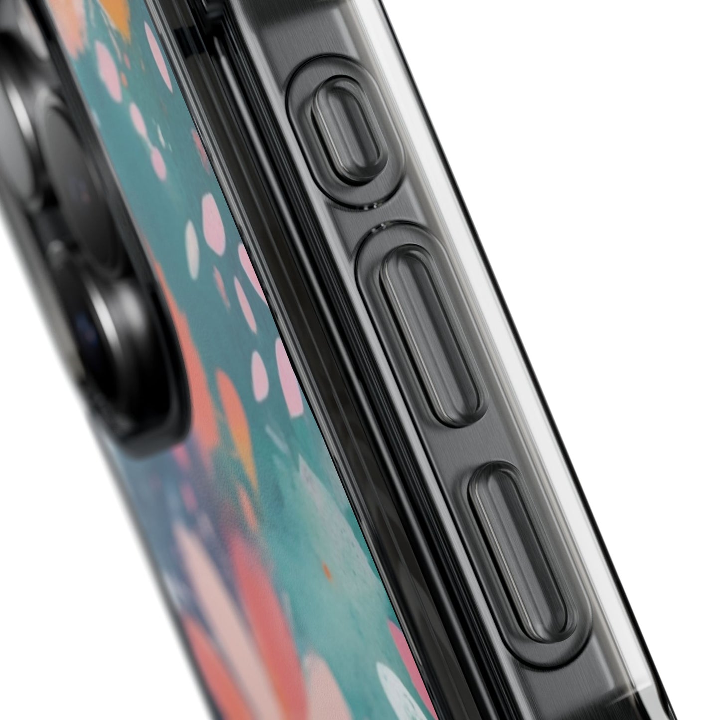 Pastel Floral Magnetic Clear Impact Case for iPhone 16 15 14