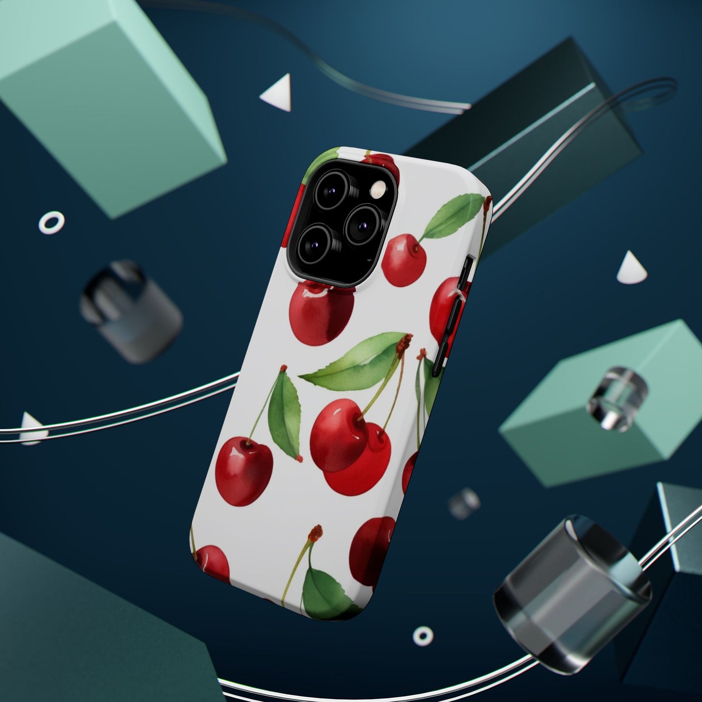 Cherry Print Magnetic Tough Case
