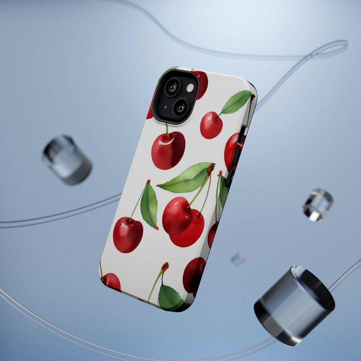 Cherry Print Magnetic Tough Case