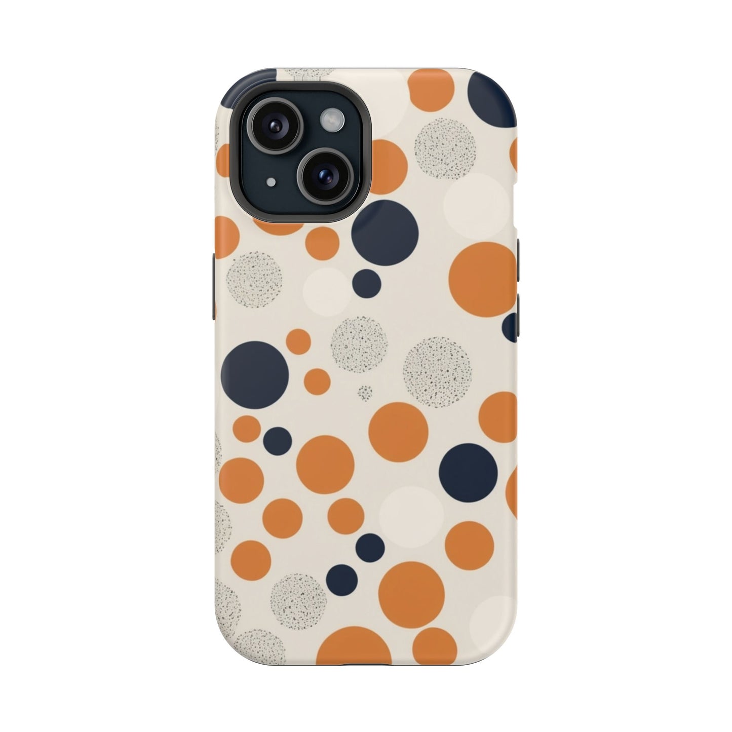 Orange Polka Dot Magnetic Phone Case
