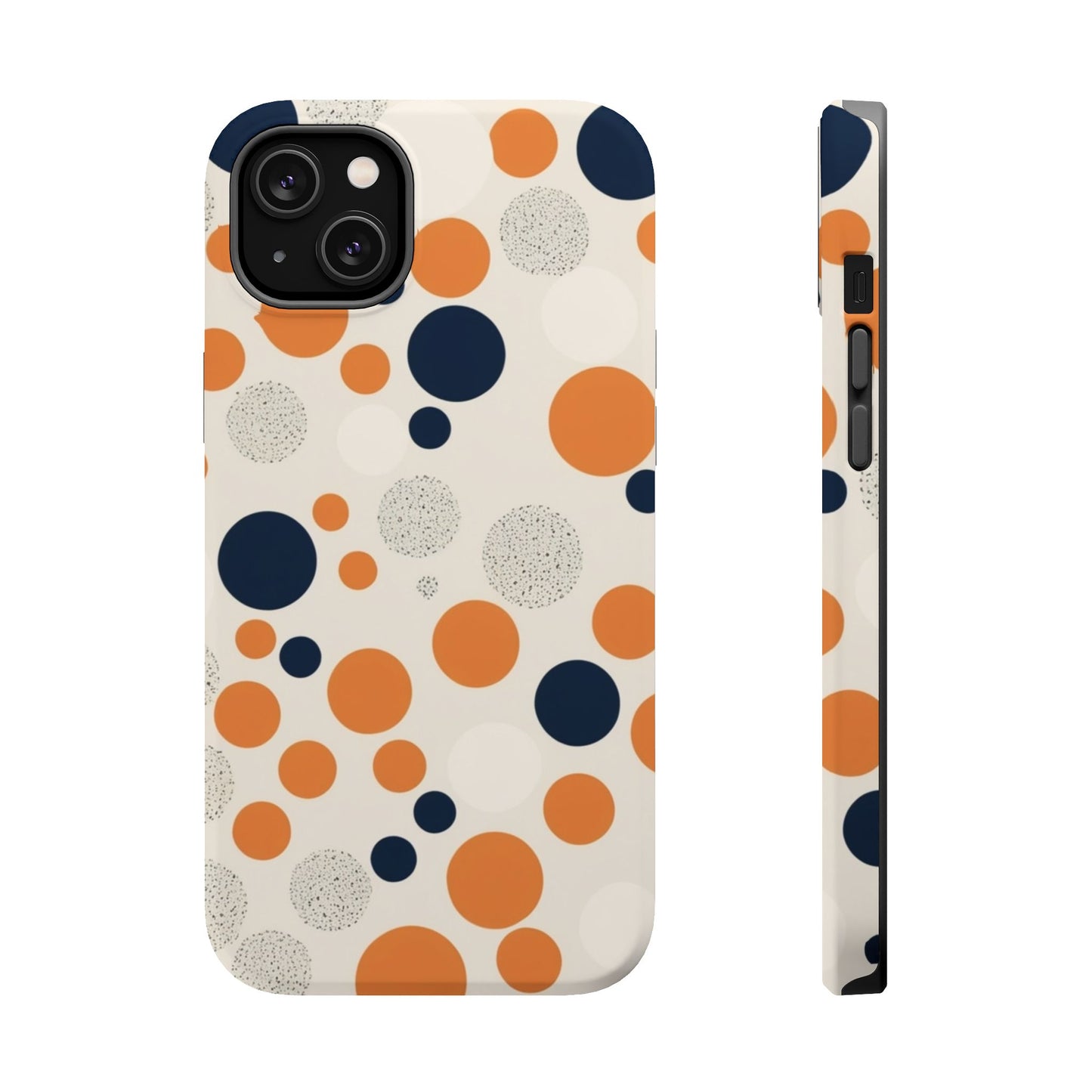 Orange Polka Dot Magnetic Phone Case