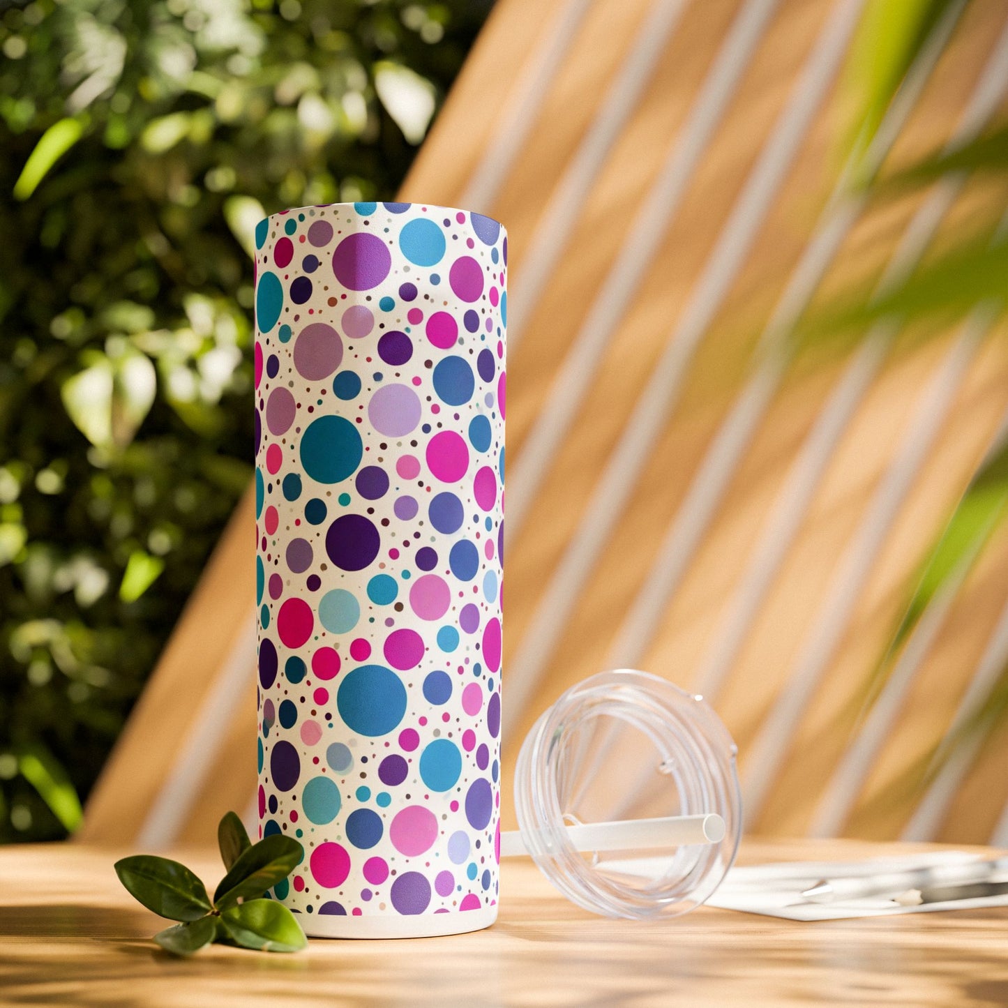 Polka Dot Skinny Tumbler