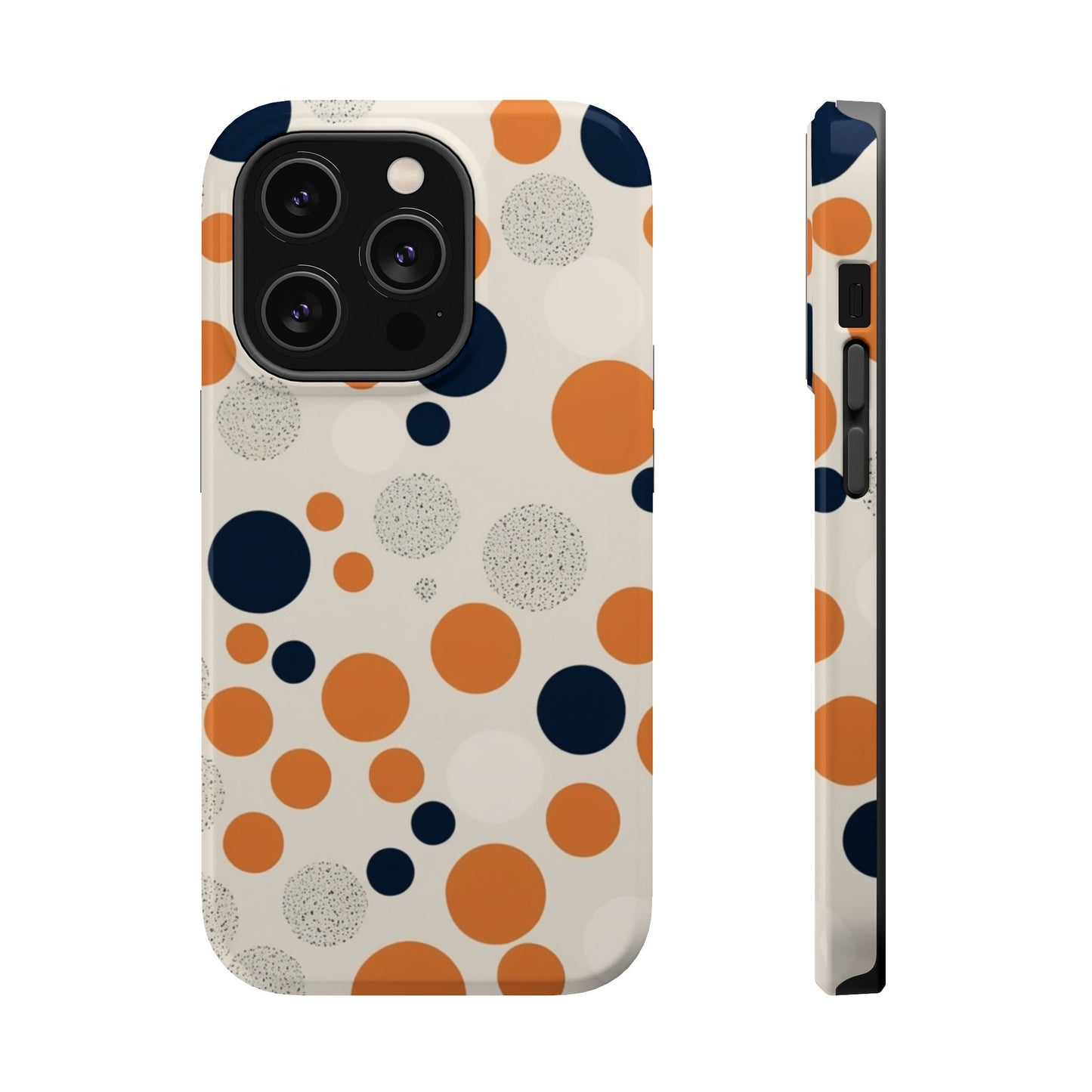 Orange Polka Dot Magnetic Phone Case