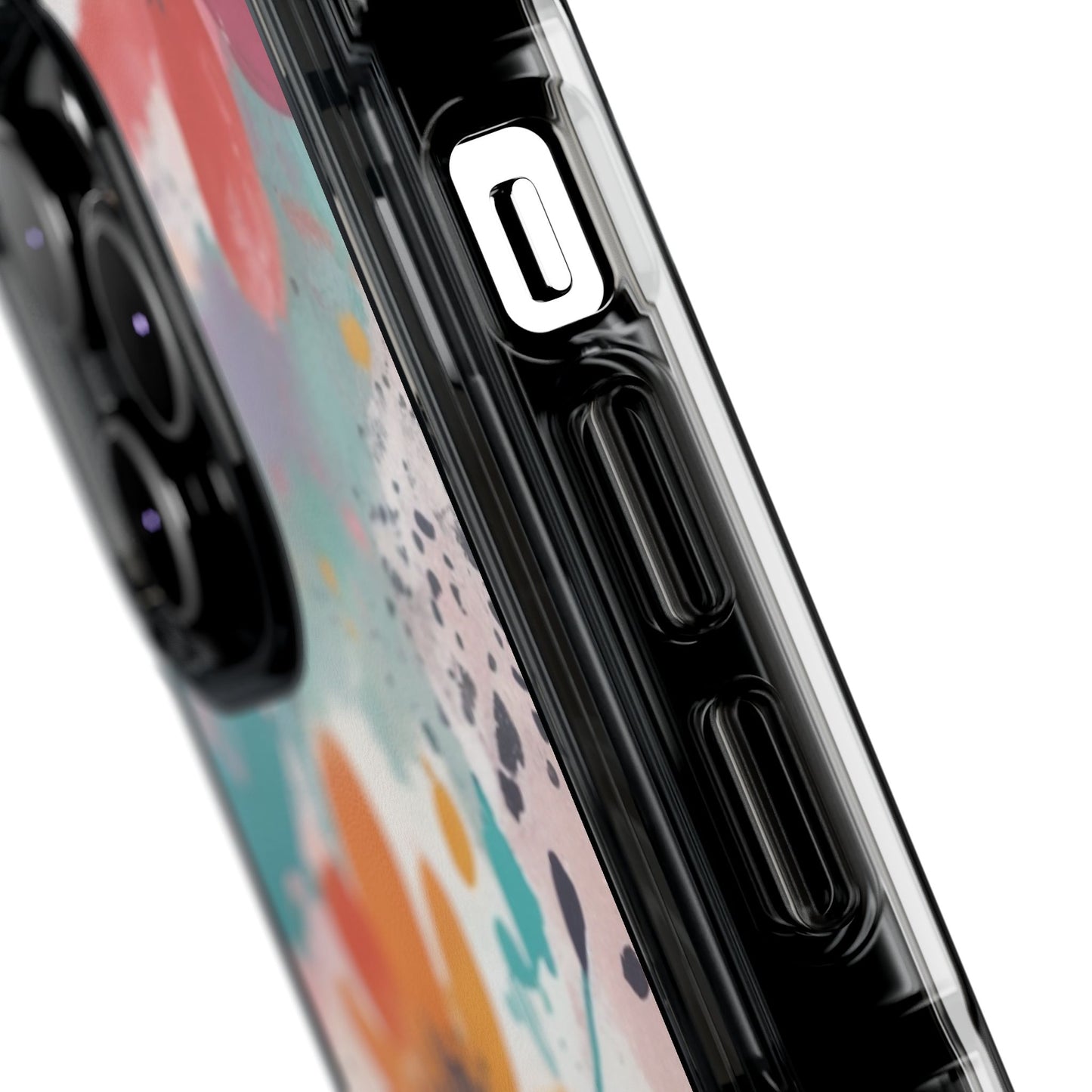 Floral Watercolor Design Magnetic Clear Impact Case for iPhone 16 15 14