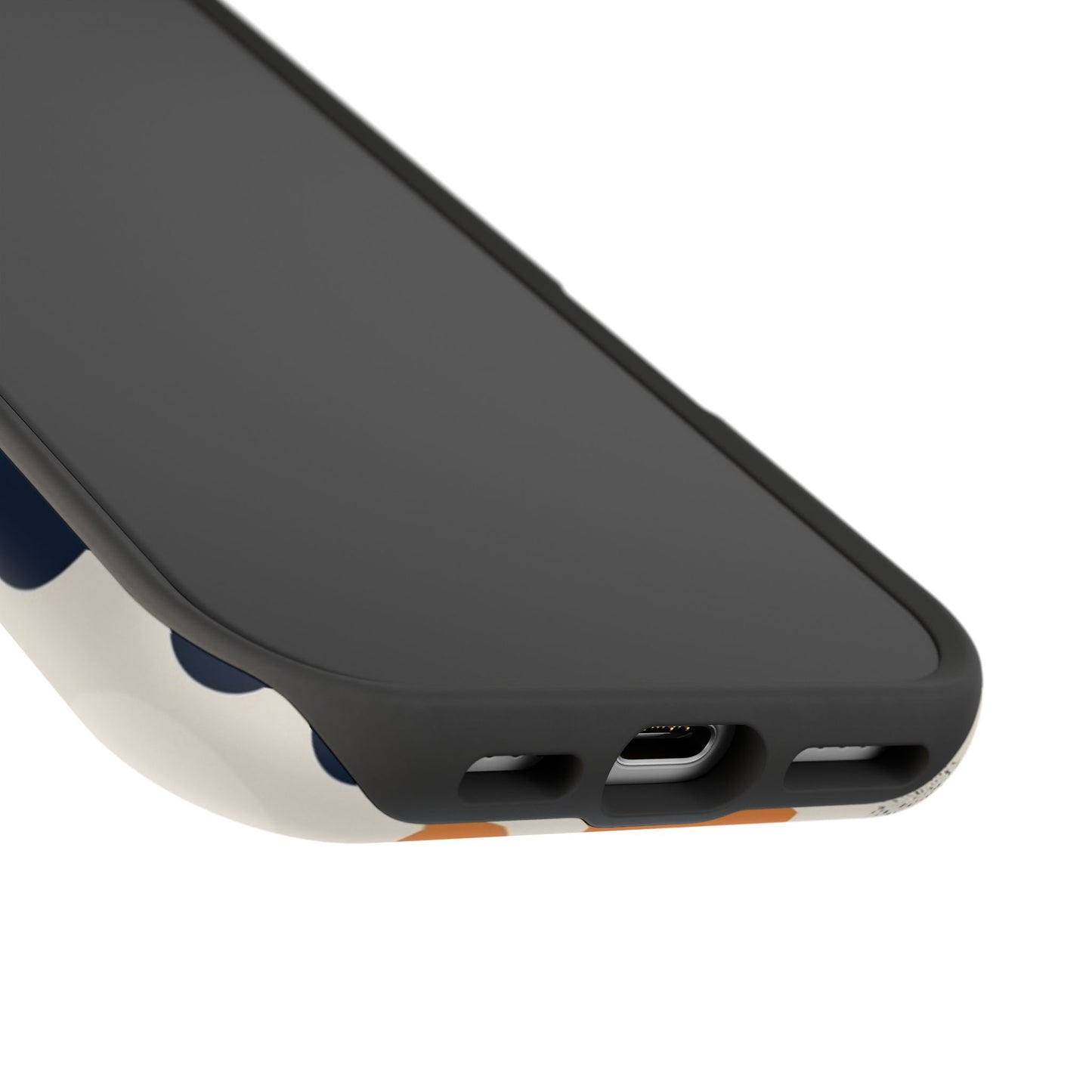 Orange Polka Dot Magnetic Phone Case