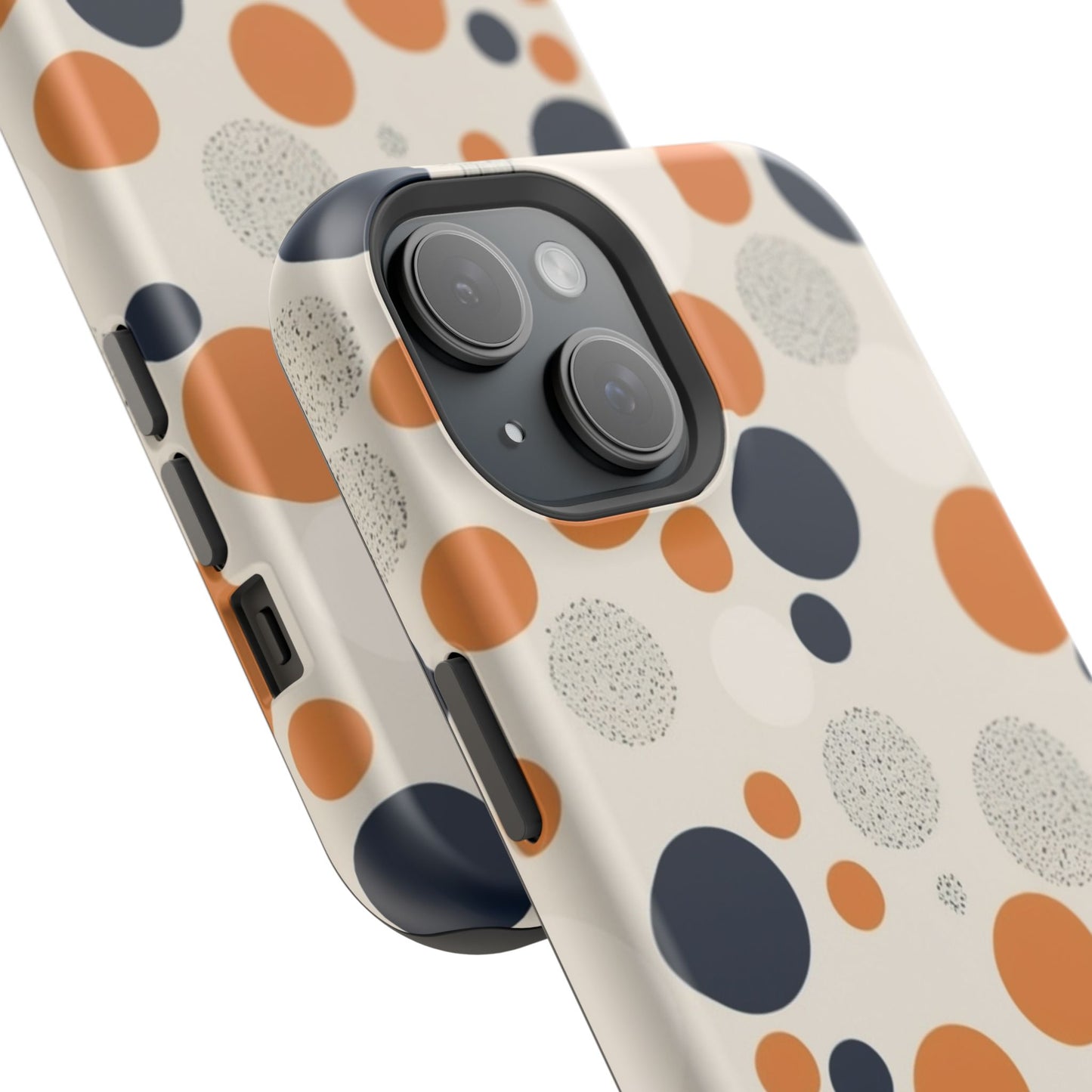 Orange Polka Dot Magnetic Phone Case