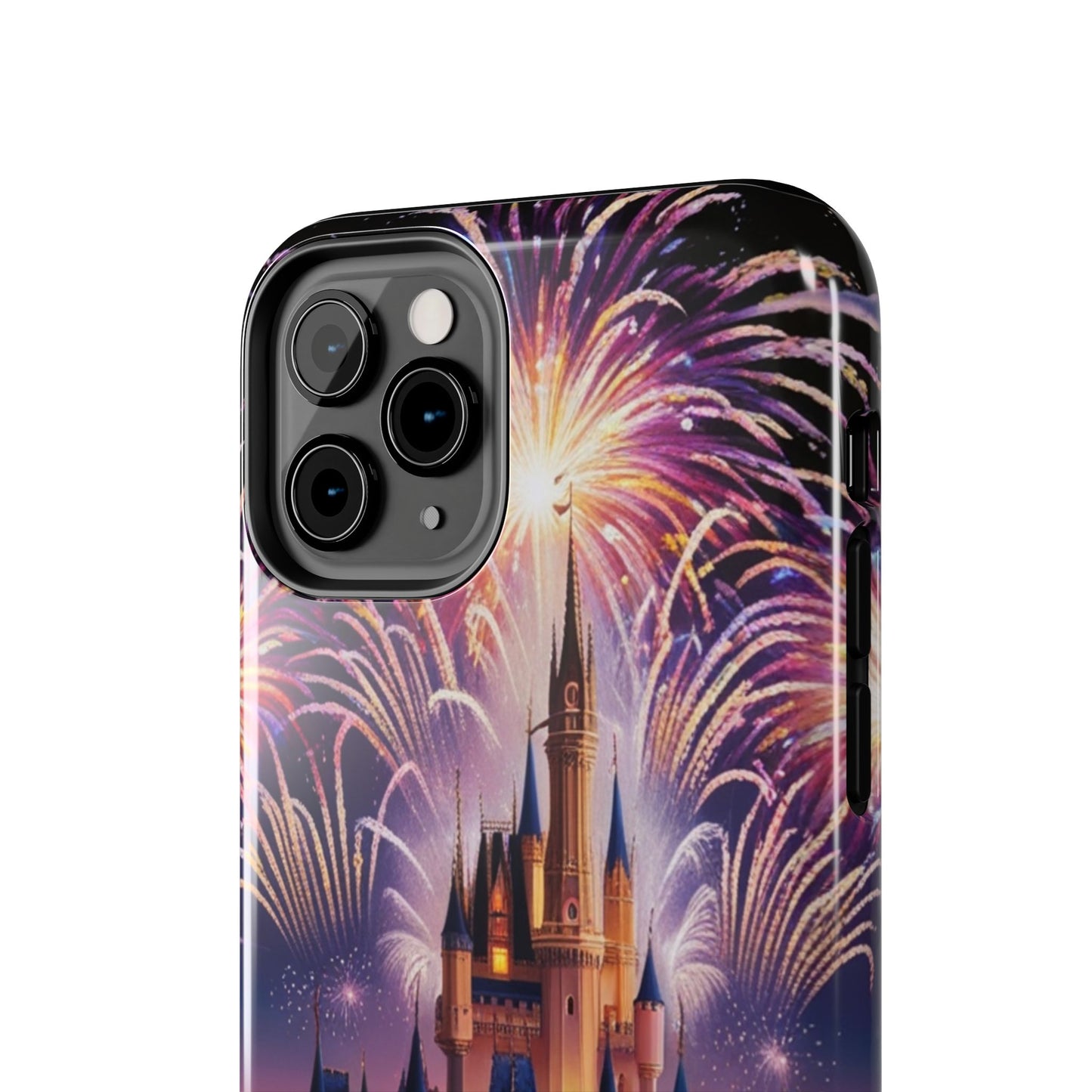 Magical Castle and Fireworks Tough Phone Case for iPhone 16 15 14 13 12 11 X 8 7 Samsung Galaxy S24 S23 S22 S21