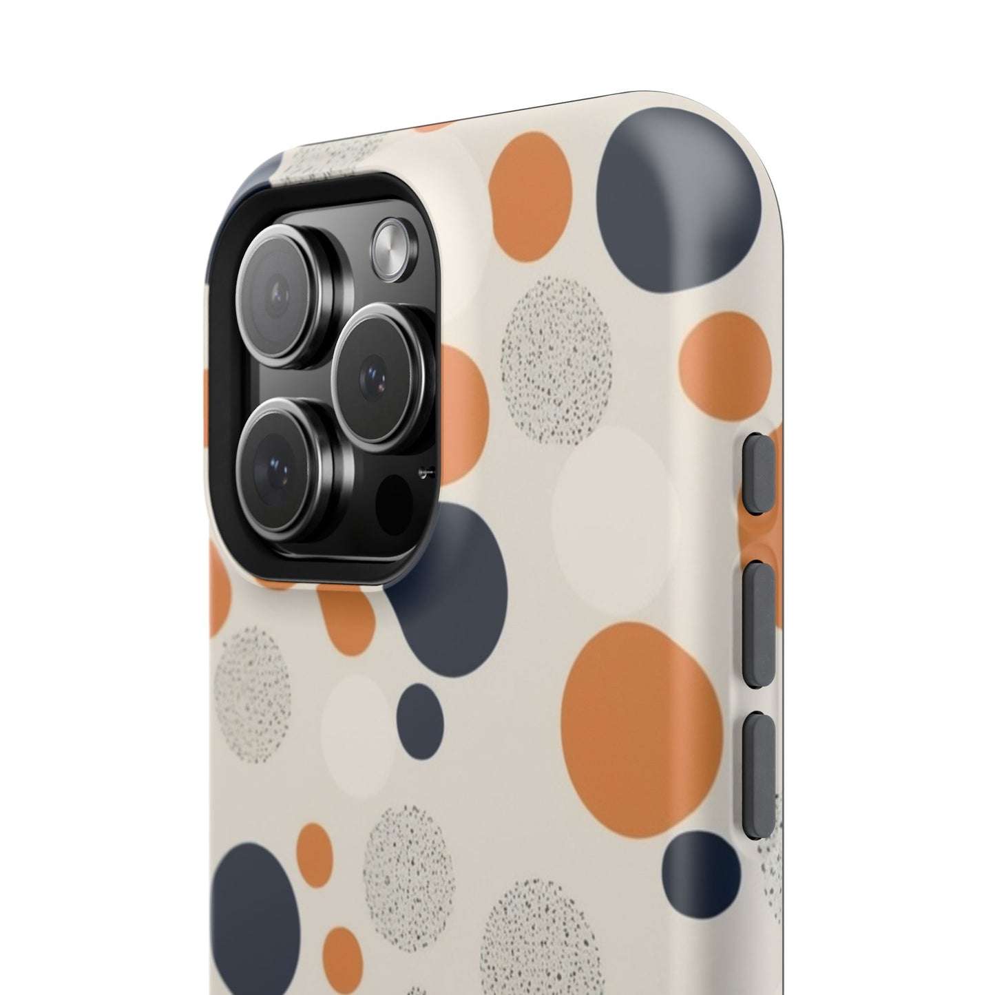 Orange Polka Dot Magnetic Phone Case
