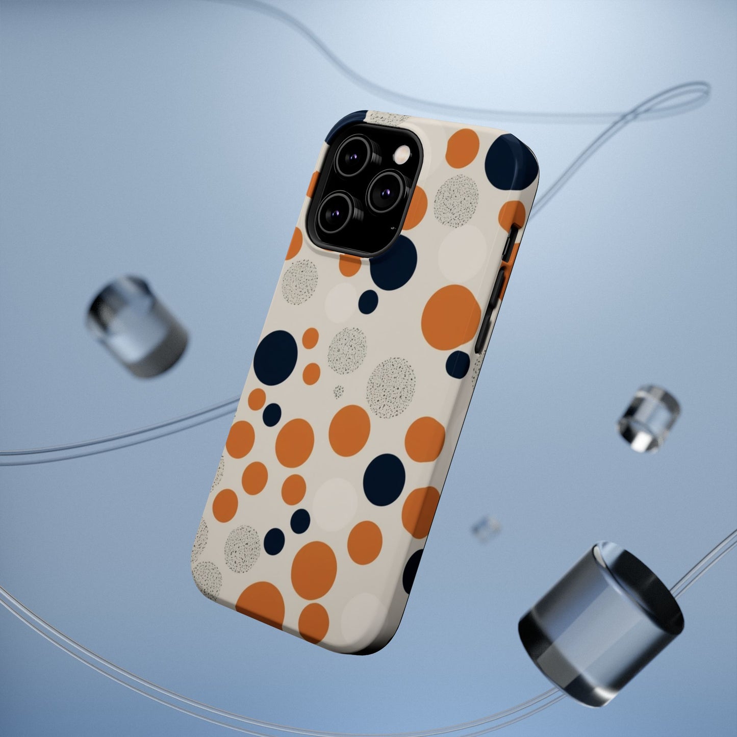 Orange Polka Dot Magnetic Phone Case
