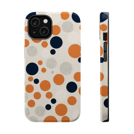 Orange Polka Dot Magnetic Phone Case
