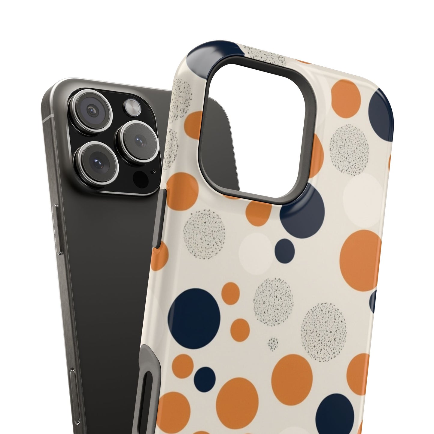 Orange Polka Dot Magnetic Phone Case