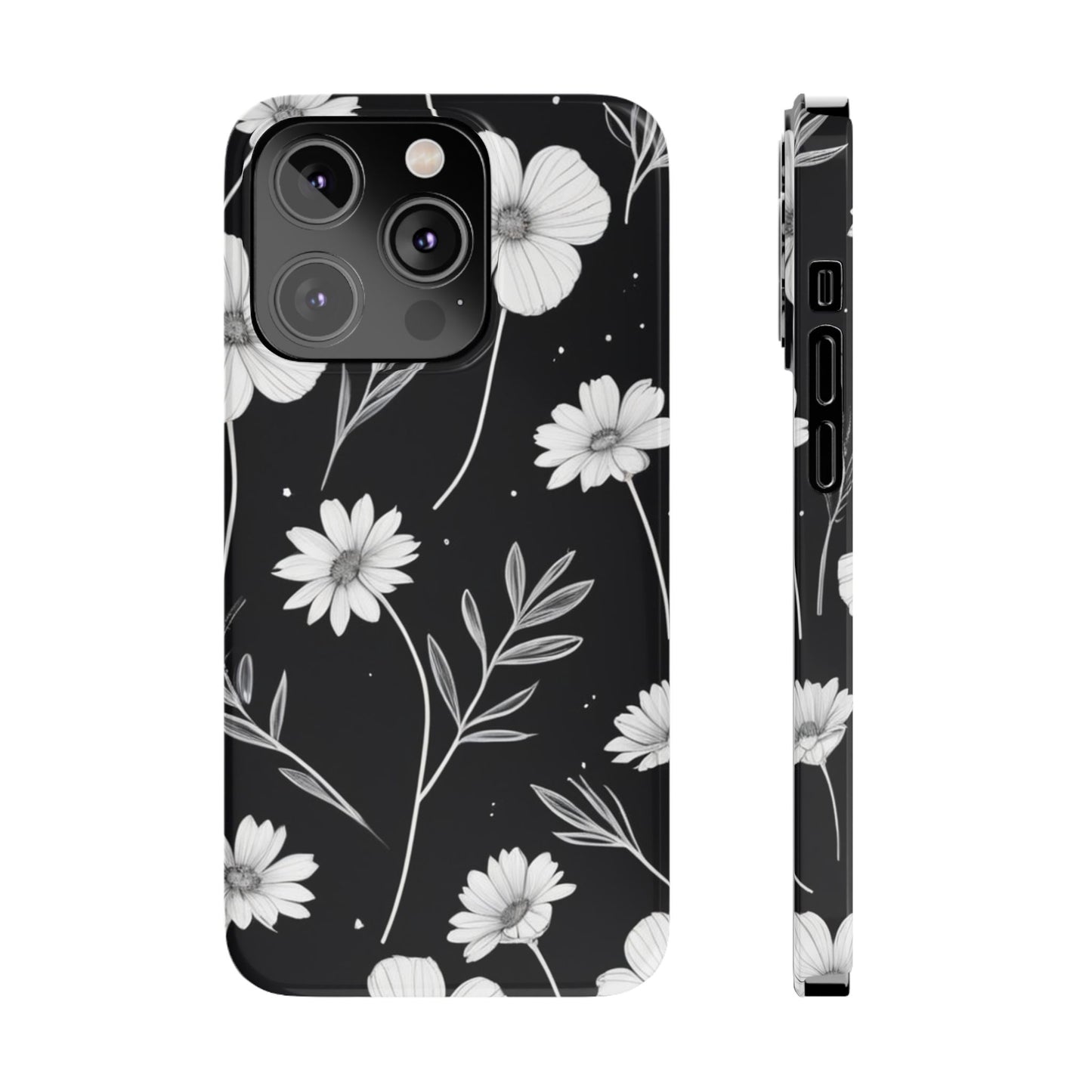 Floral Slim Phone Case for iPhone