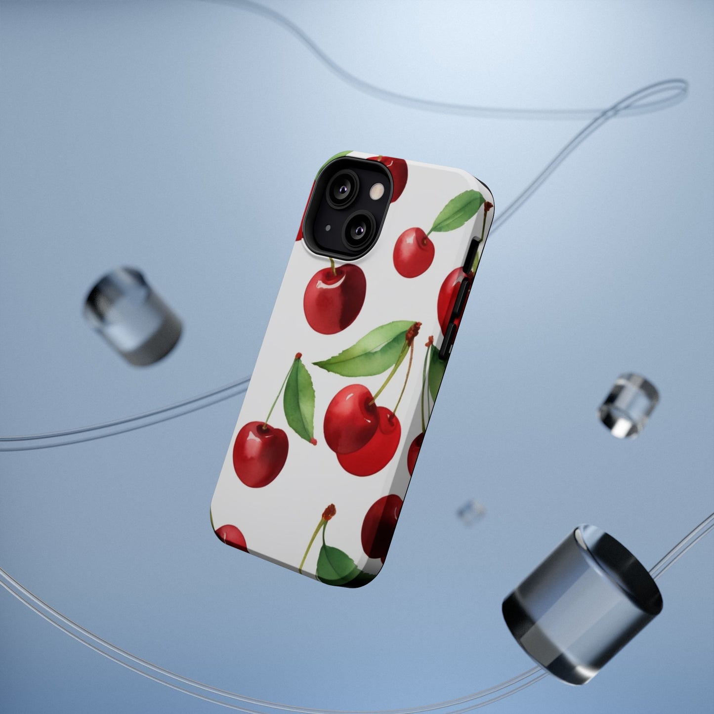 Cherry Print Magnetic Tough Case