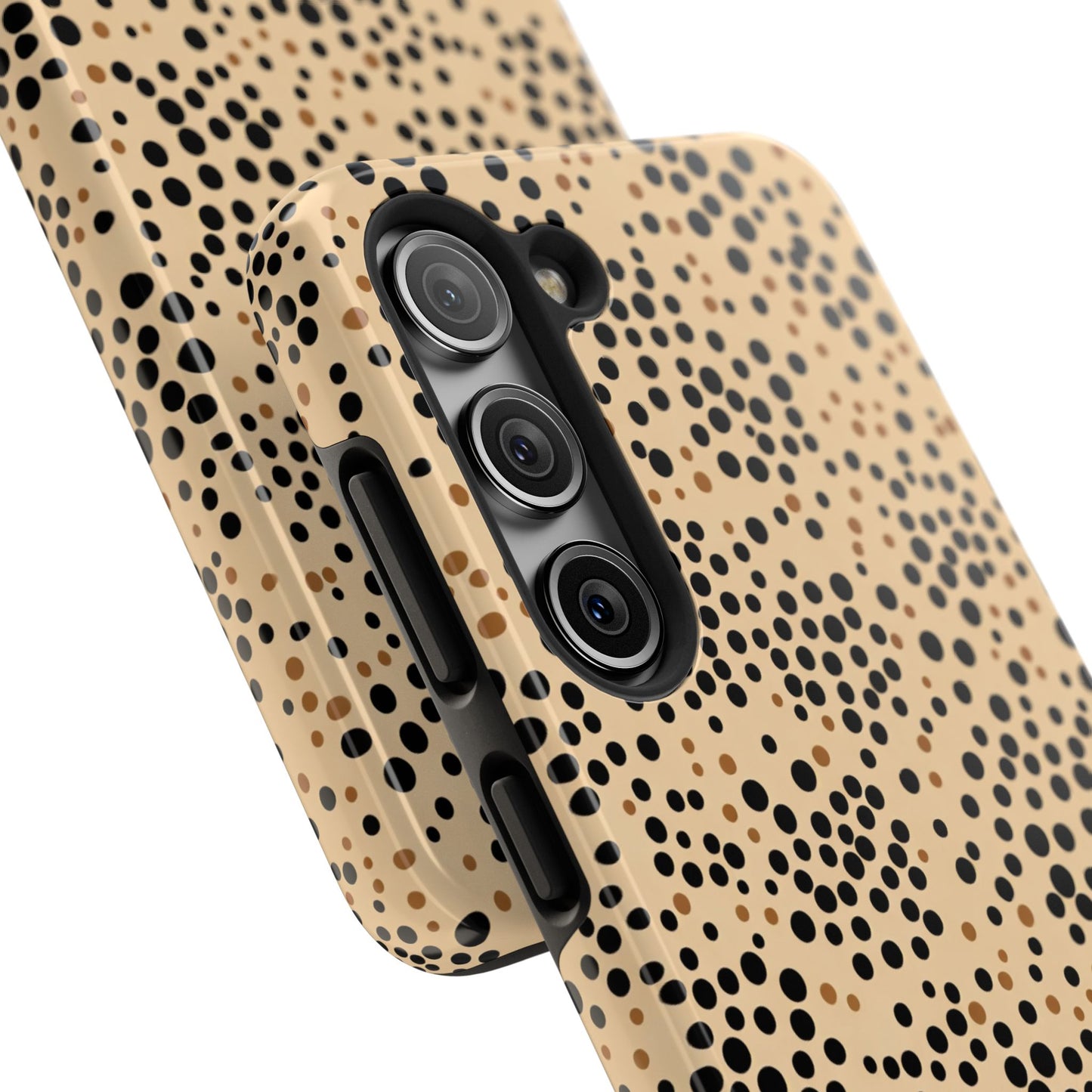 Tan and Black Dot Tough Phone Case