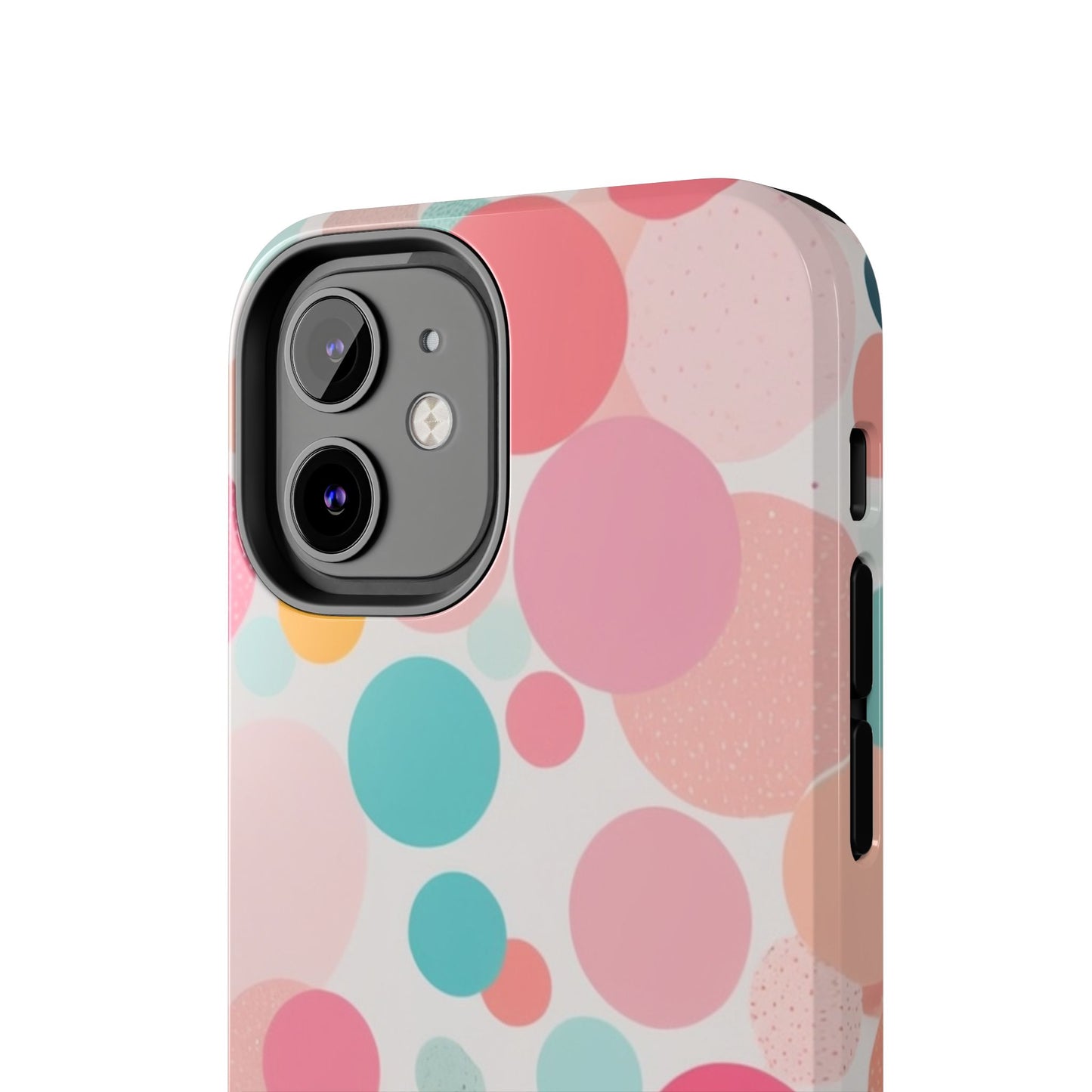Pink Polka Dot Phone Case for iPhone 16 15 14 13 12 11 X 8 7 Samsung Galaxy S24 S23 S22 S21
